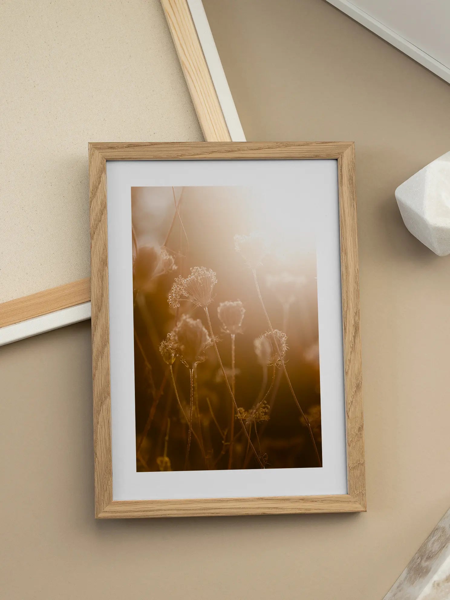 Golden Flowers Poster