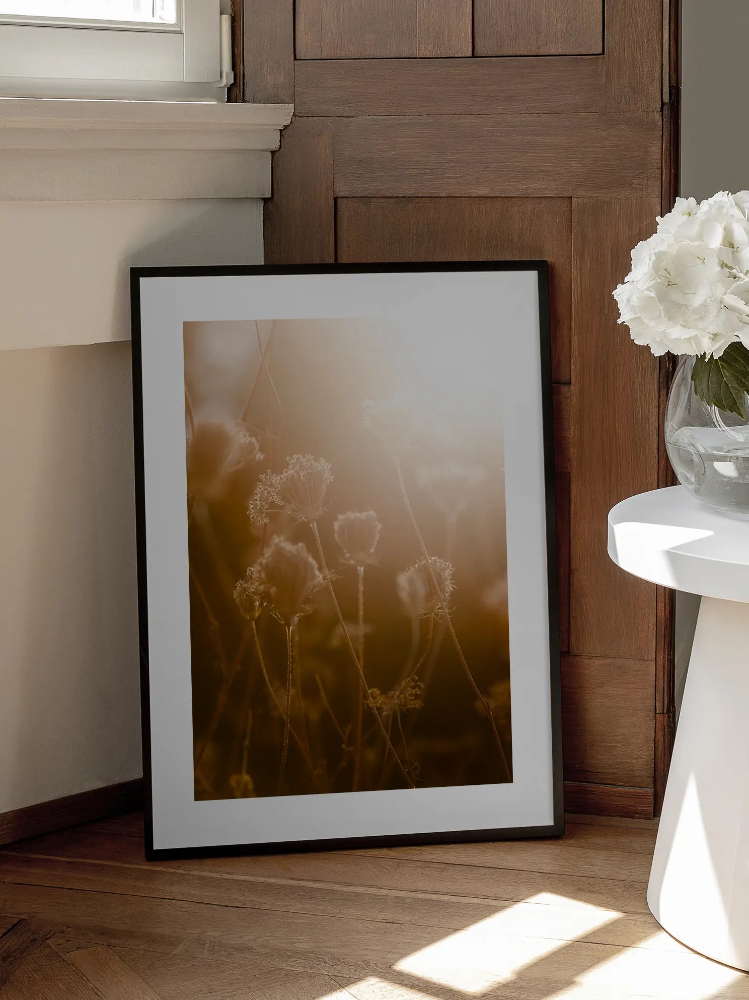 Golden Flowers Poster