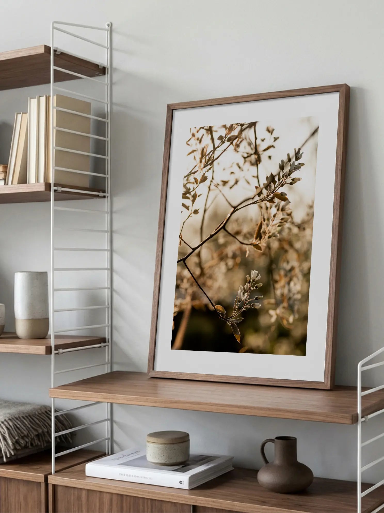 Golden Hour Blossoms Poster