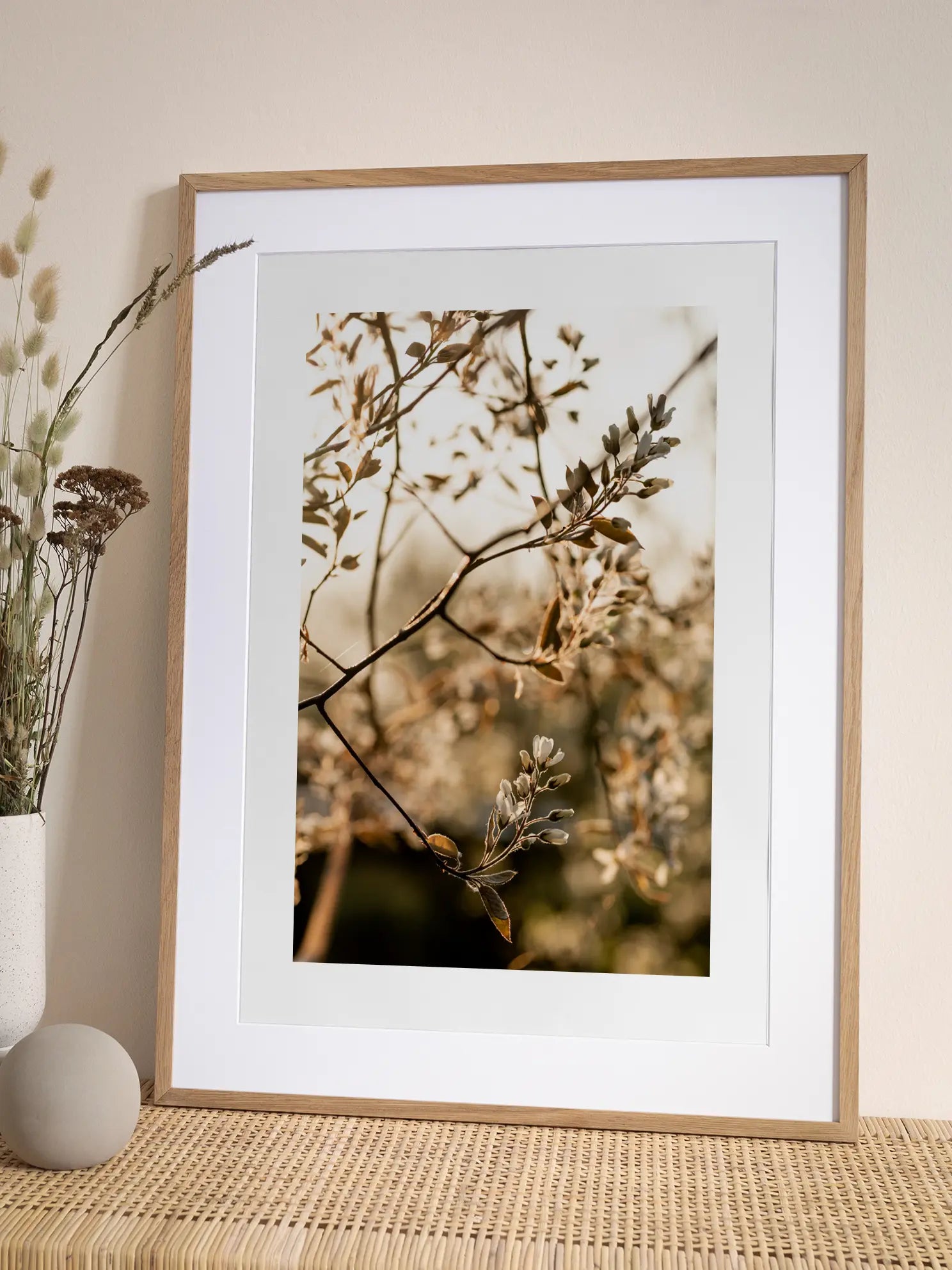 Golden Hour Blossoms Poster