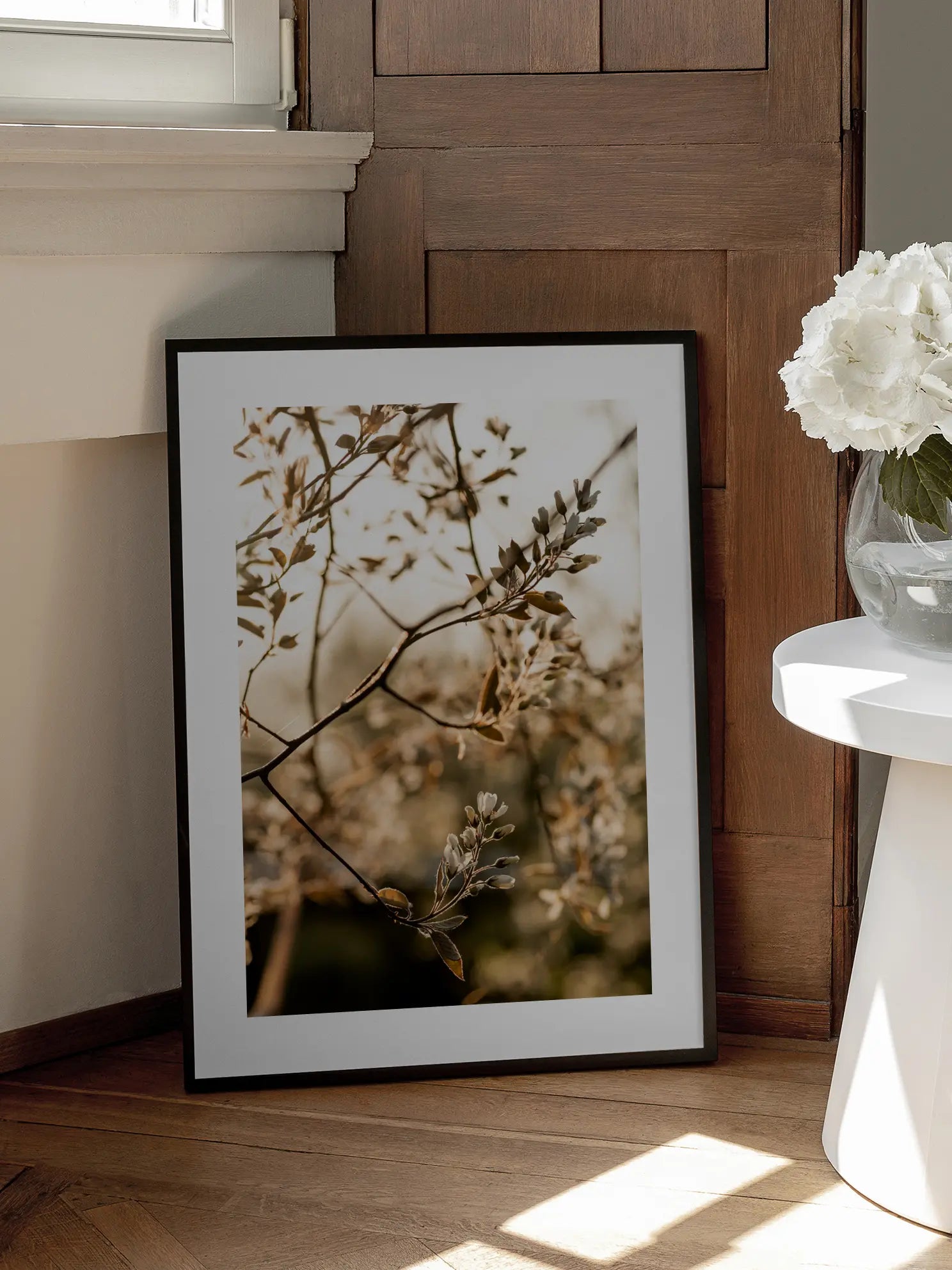 Golden Hour Blossoms Poster