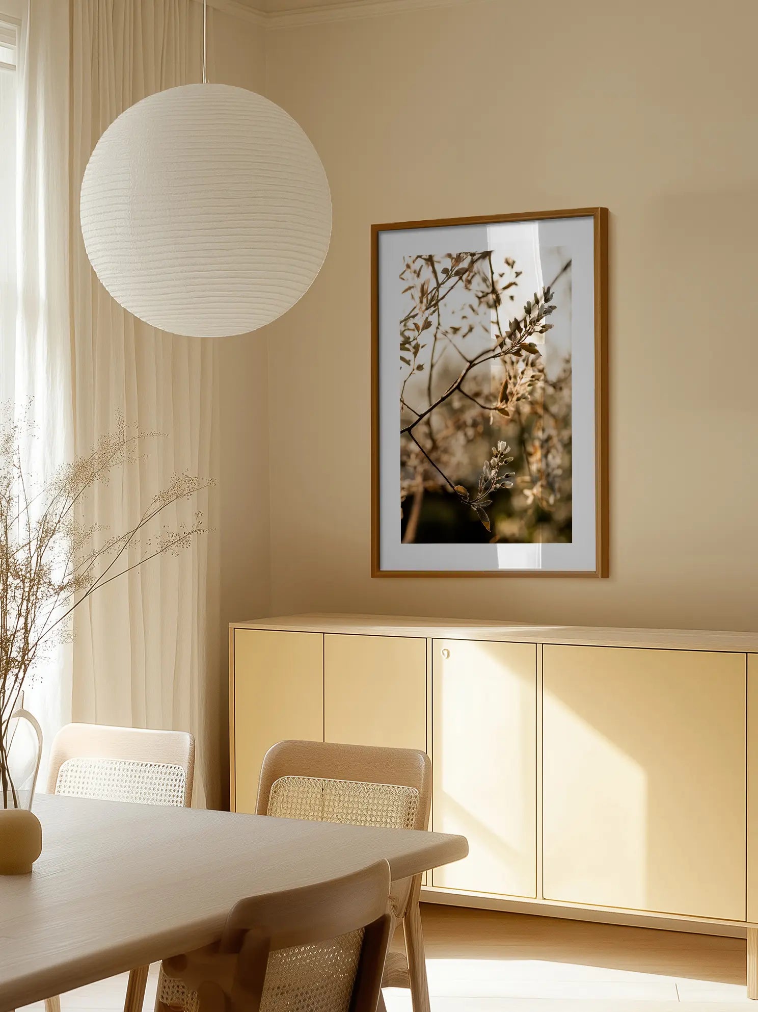 Golden Hour Blossoms Poster