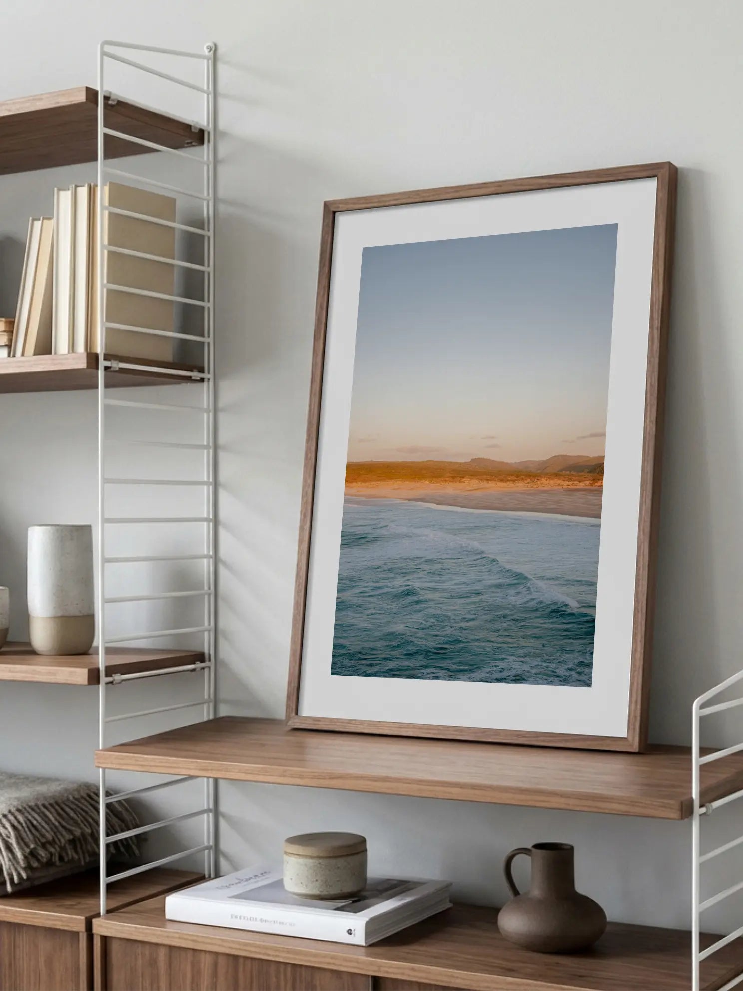 Golden Sunset Beach Poster