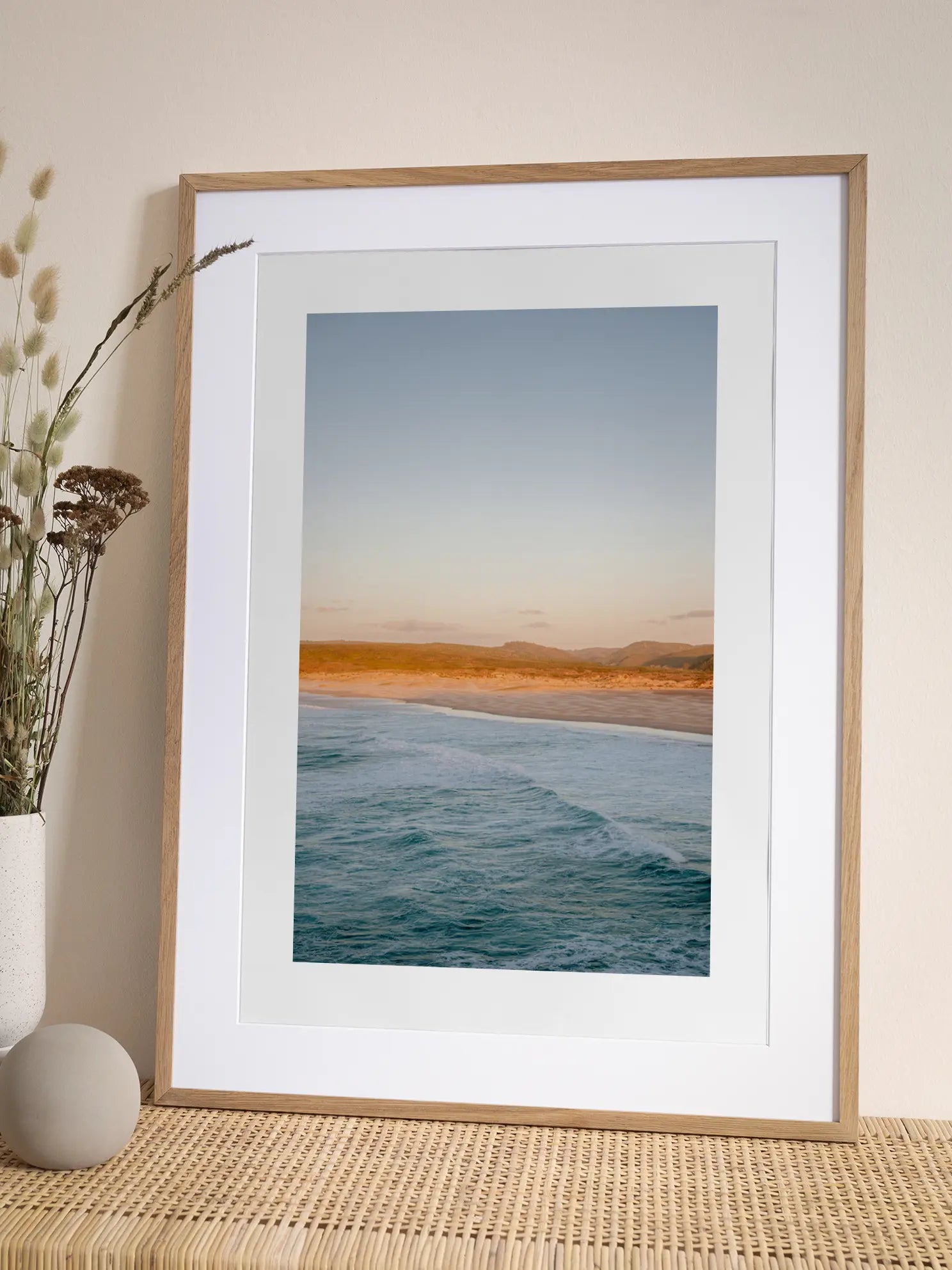 Golden Sunset Beach Poster