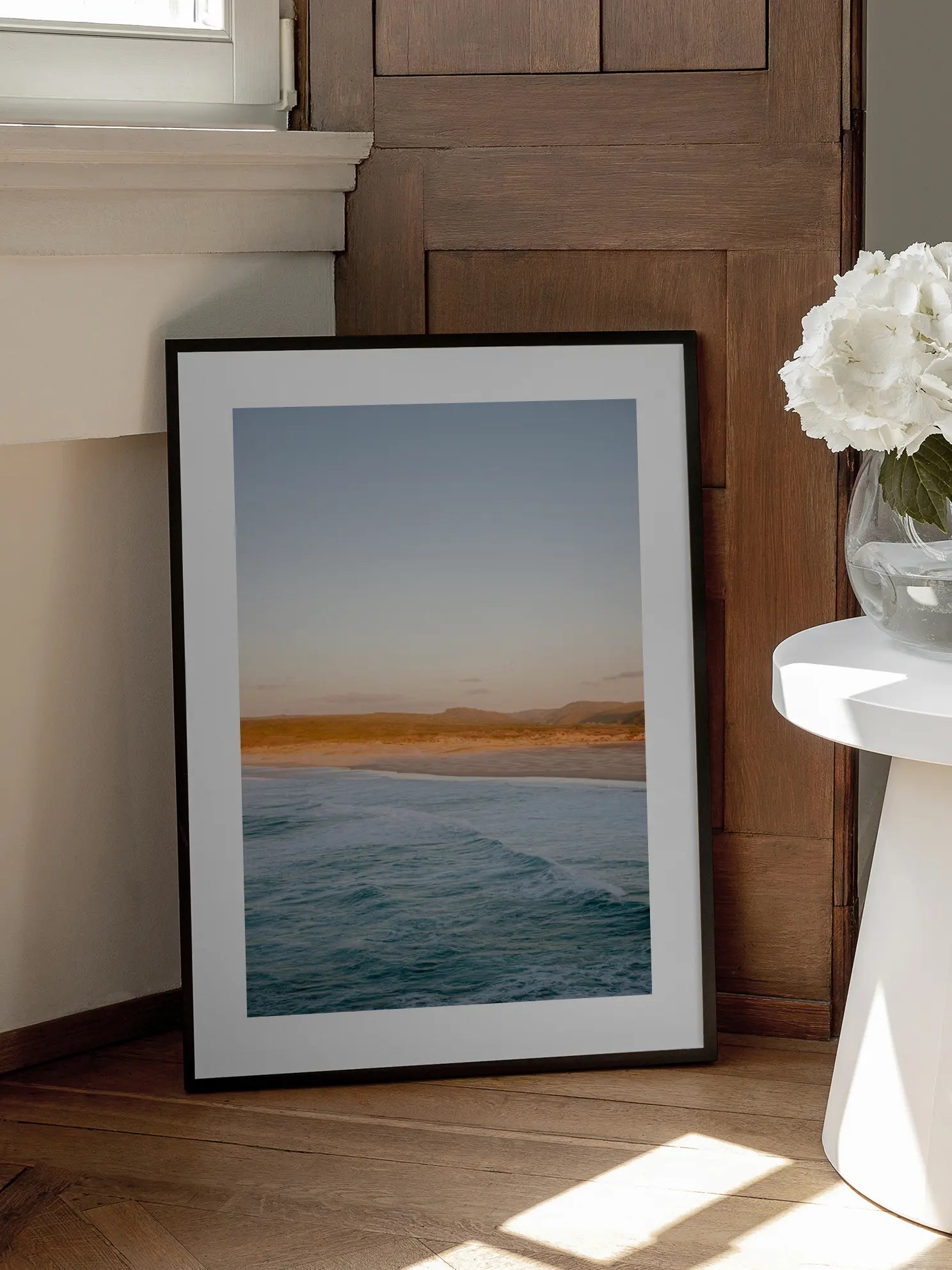 Golden Sunset Beach Poster