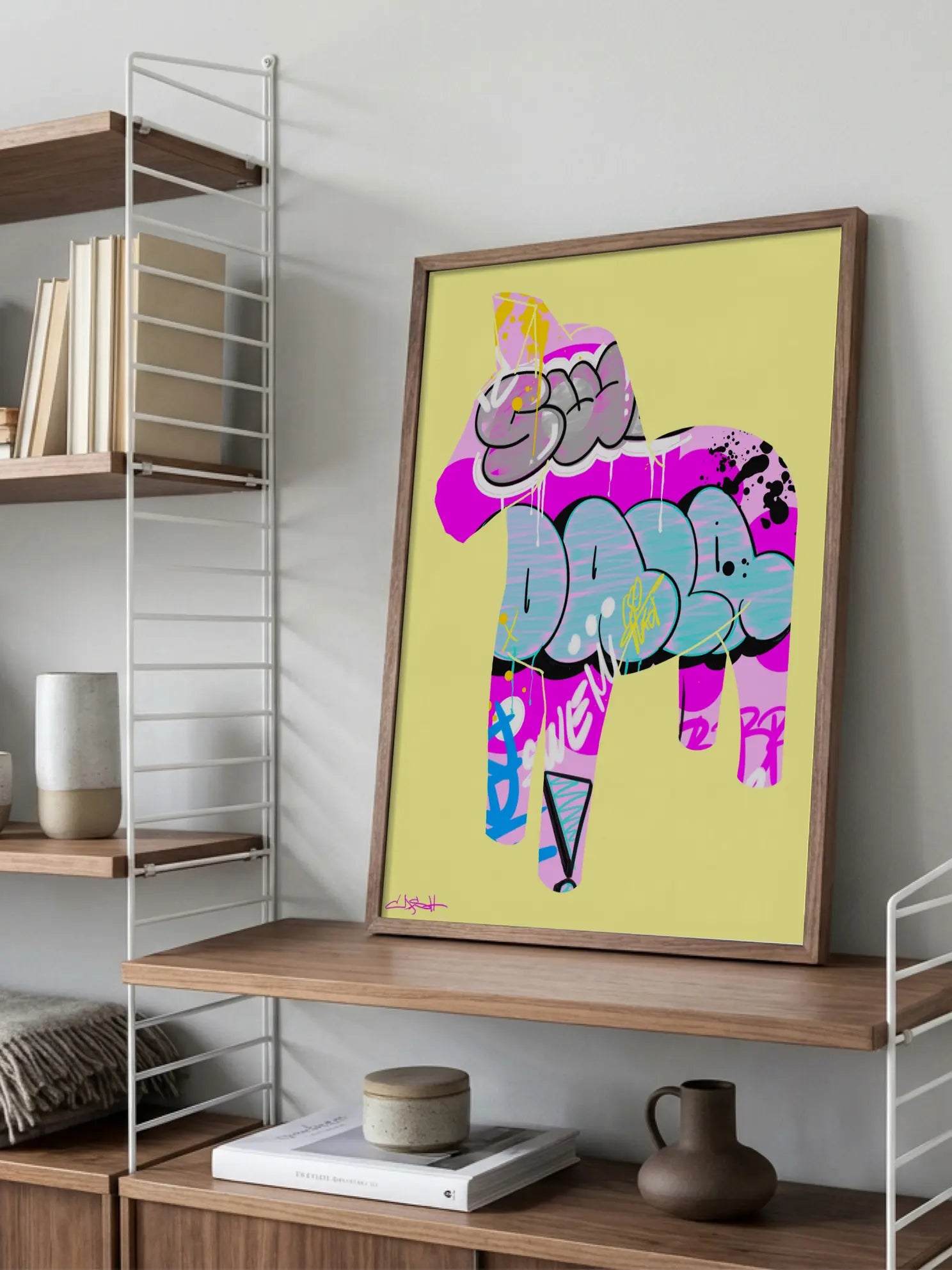 Graffiti Dala Horse No1 Poster