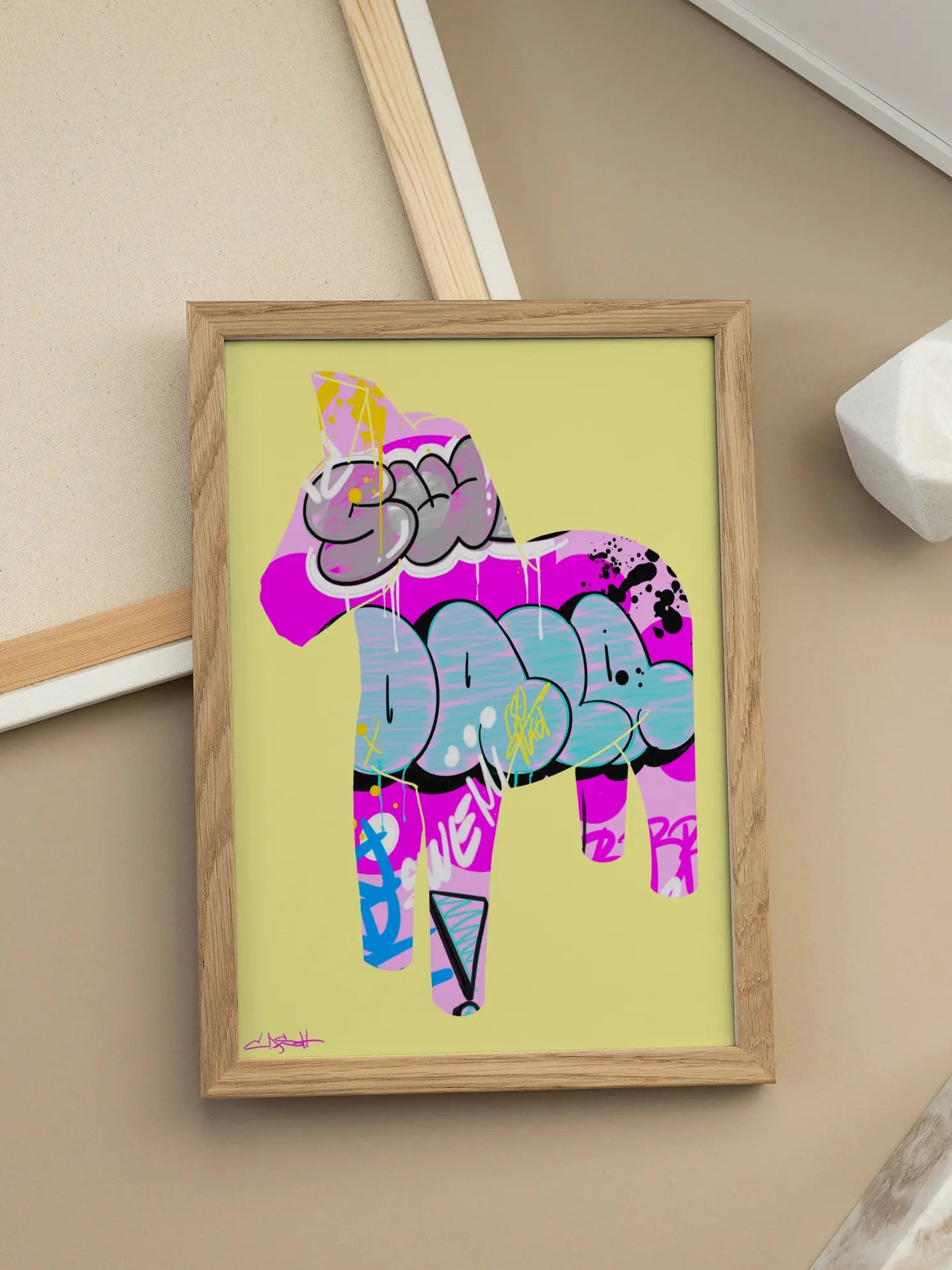 Graffiti Dala Horse No1 Poster