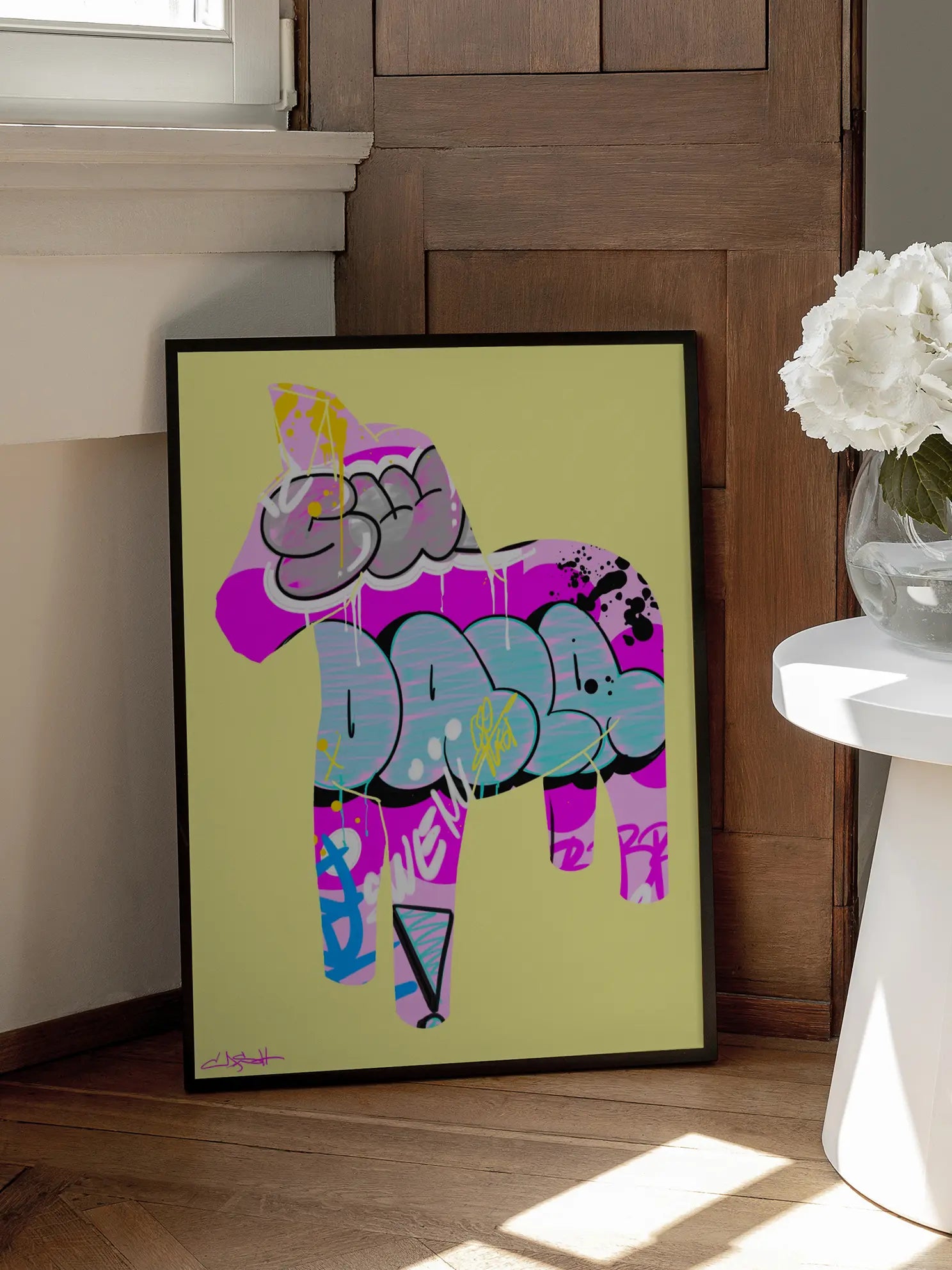 Graffiti Dala Horse No1 Poster