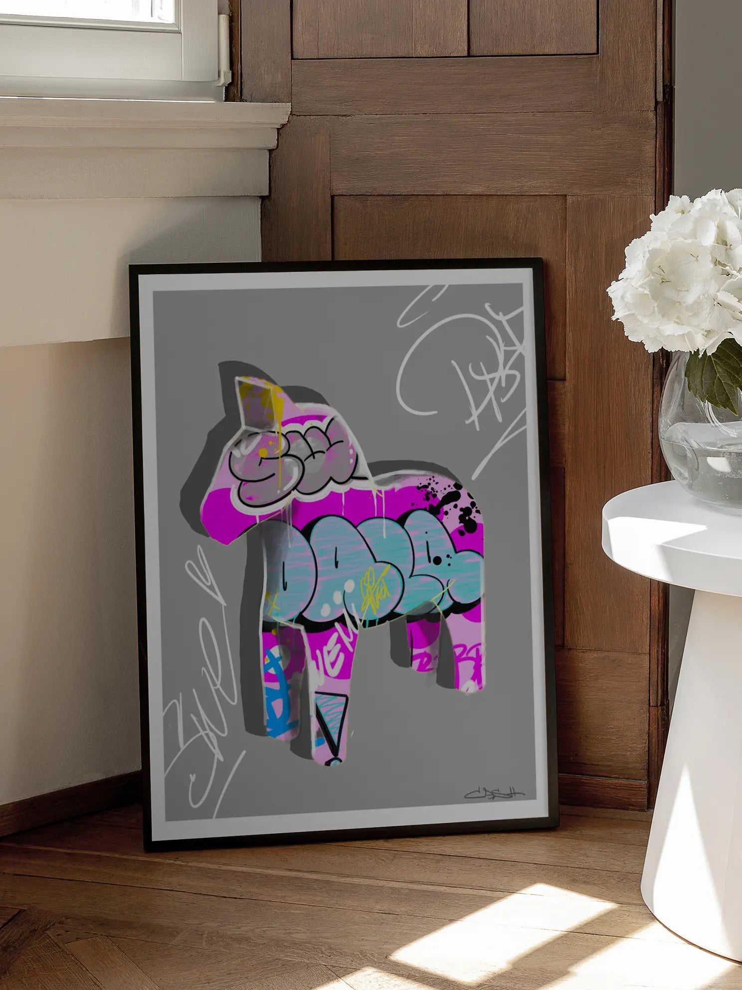 Graffiti Dala Horse No2 Poster