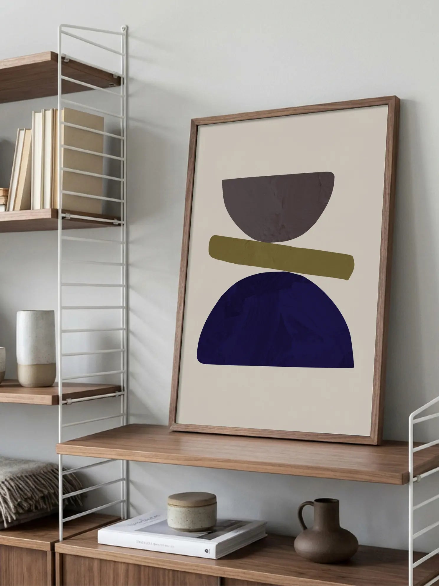 Grafik Dunkelblau Poster