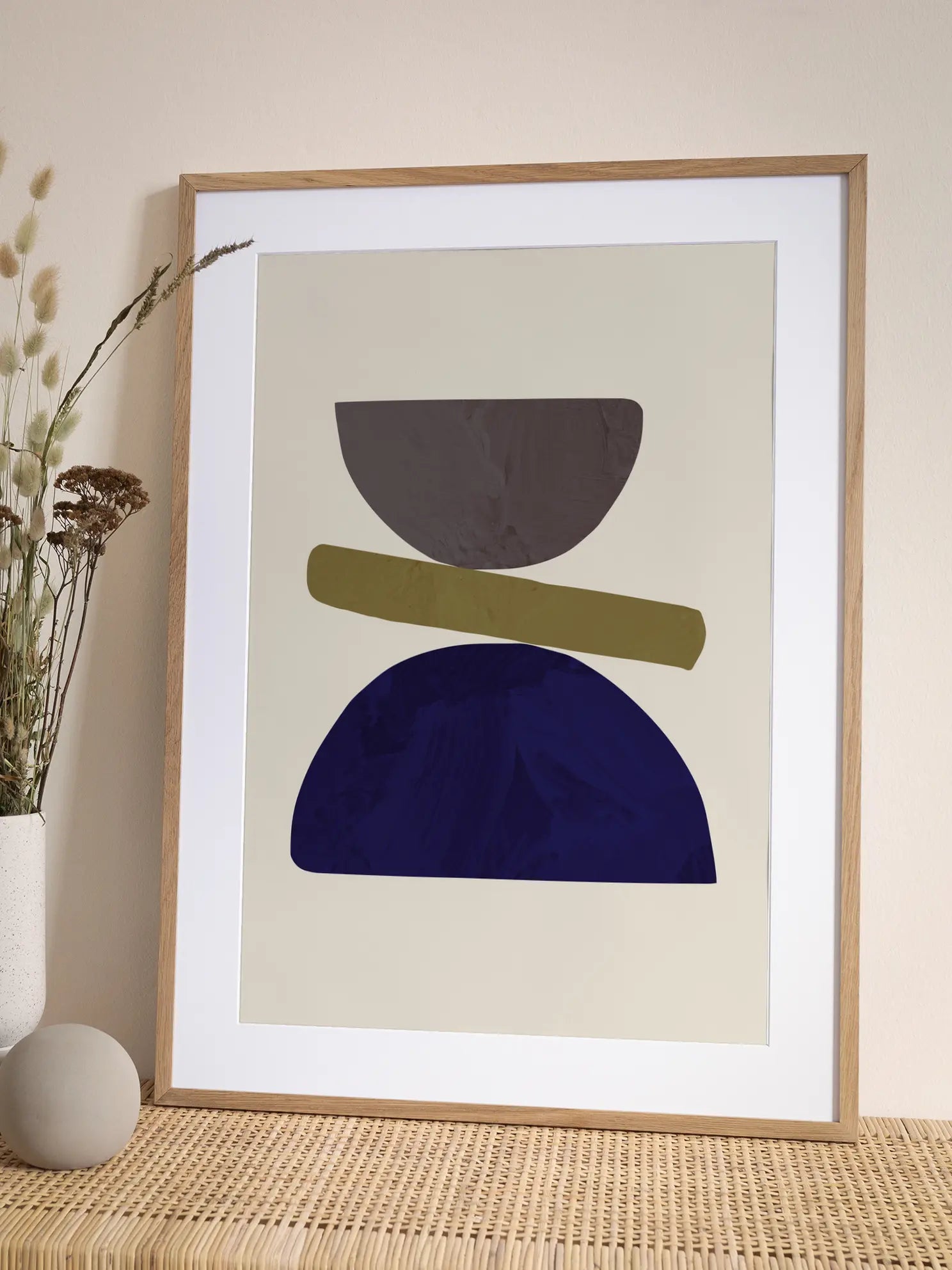 Grafik Dunkelblau Poster