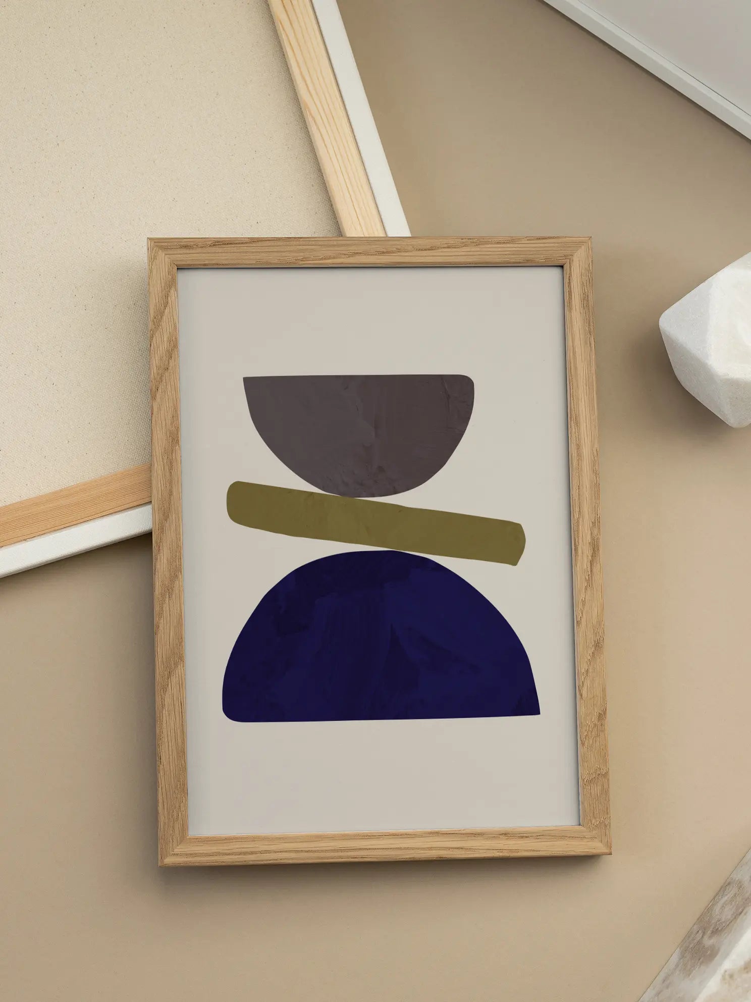 Grafik Dunkelblau Poster