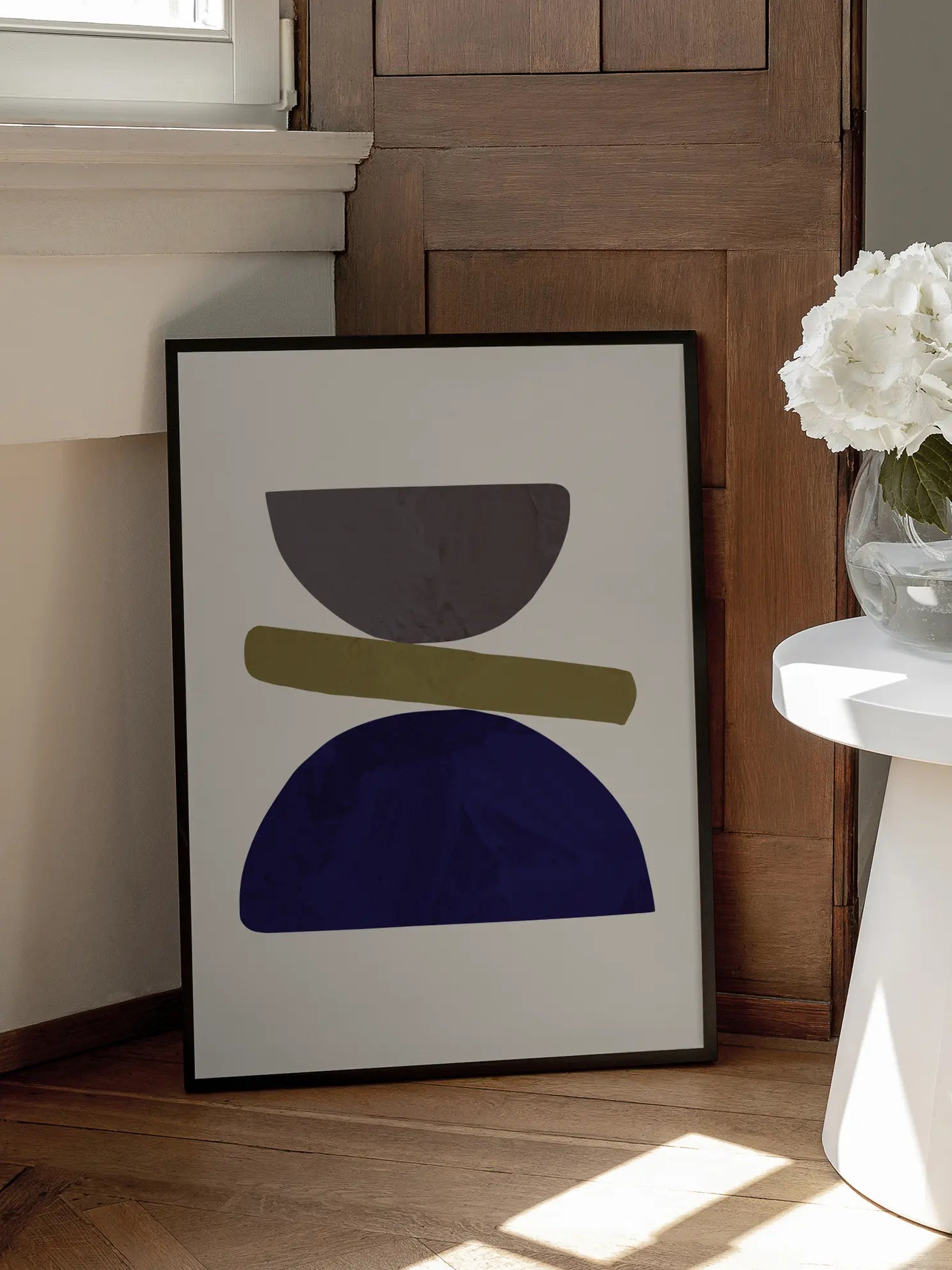 Grafik Dunkelblau Poster
