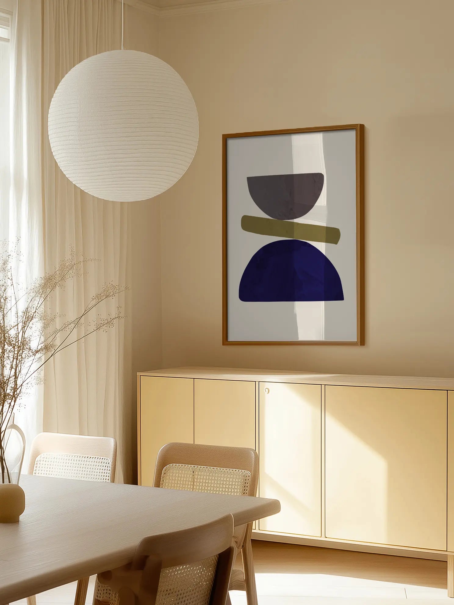Grafik Dunkelblau Poster