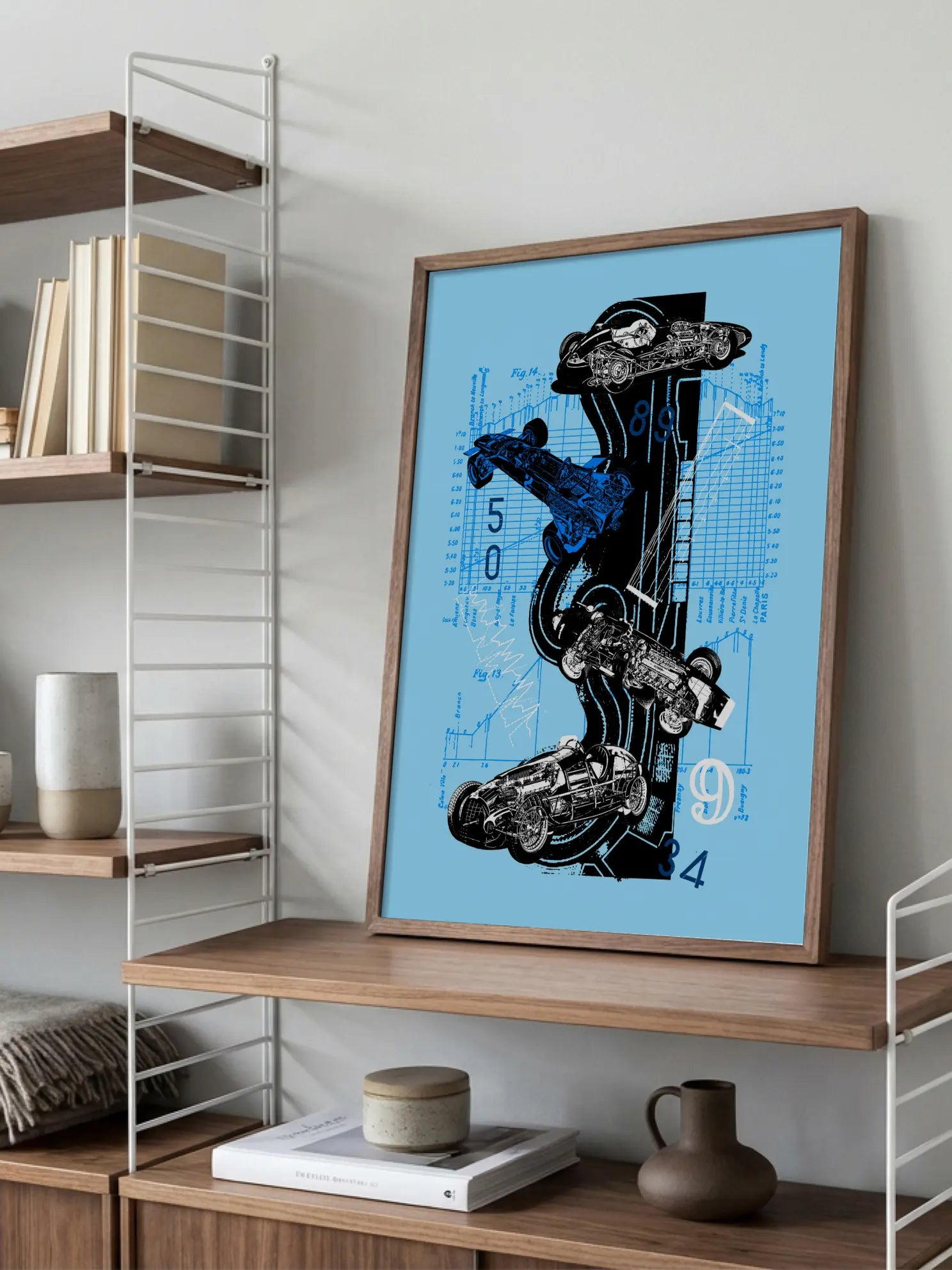 Graphic Blueprint Poster