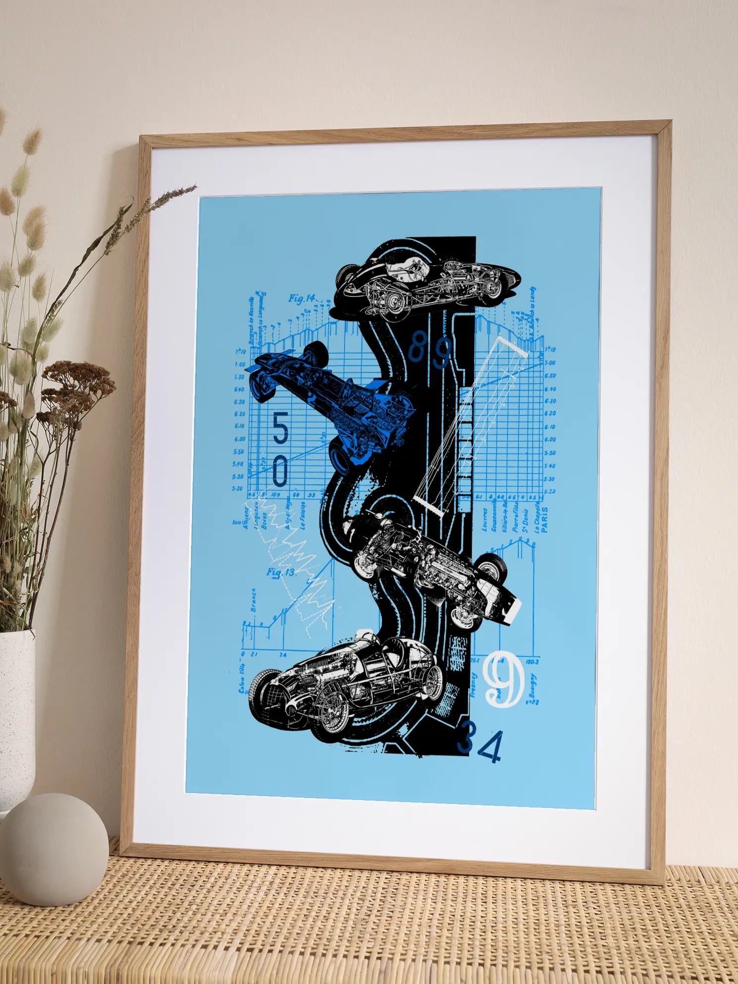 Graphic Blueprint Poster