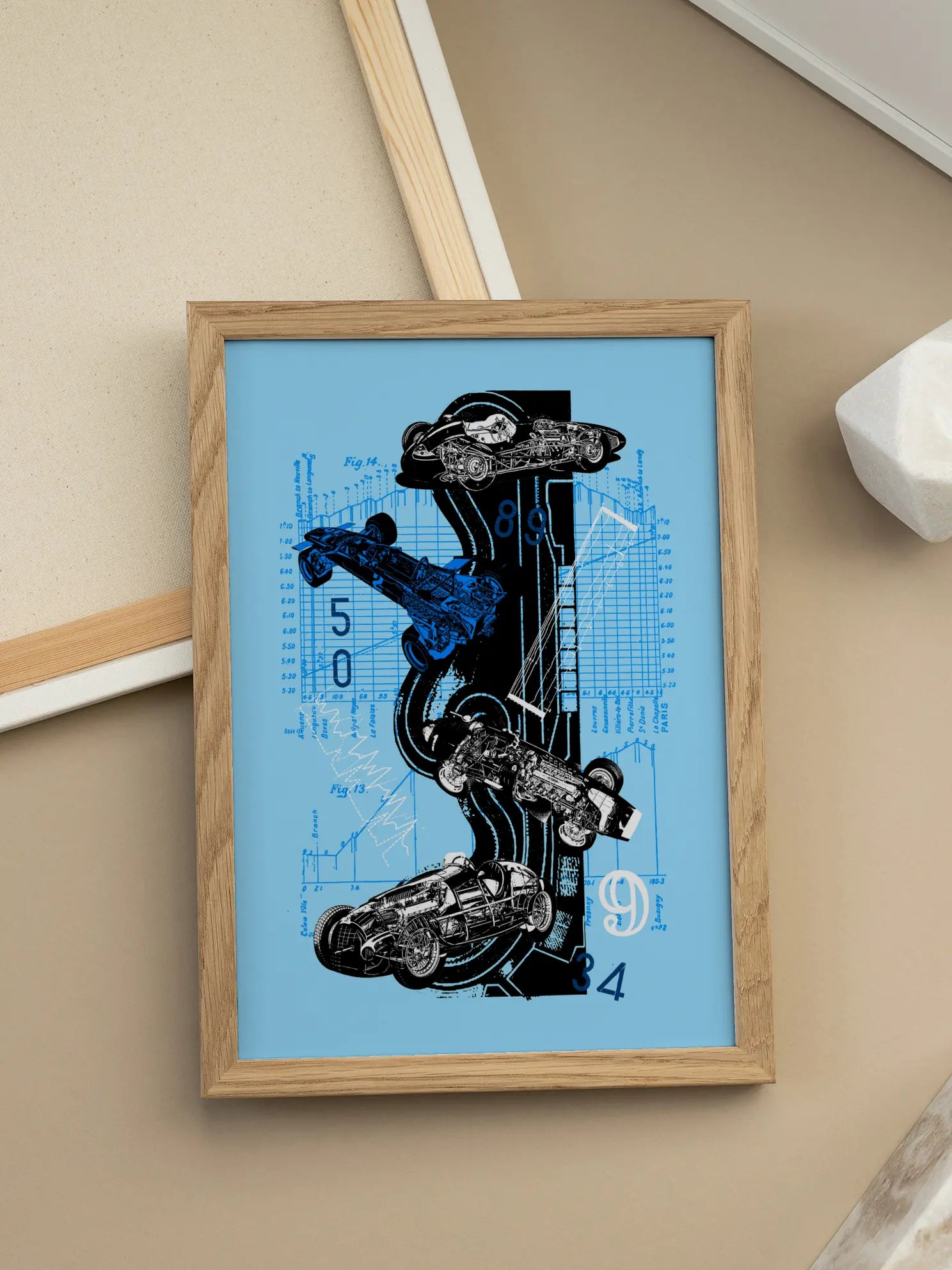 Graphic Blueprint Poster