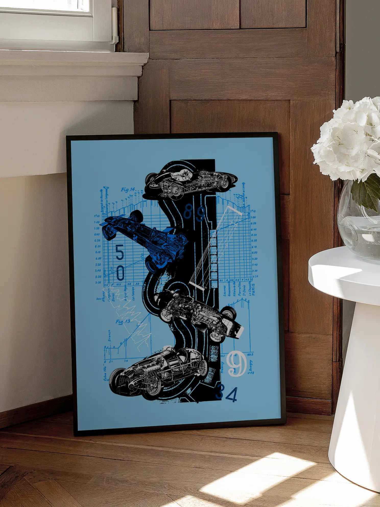 Graphic Blueprint Poster