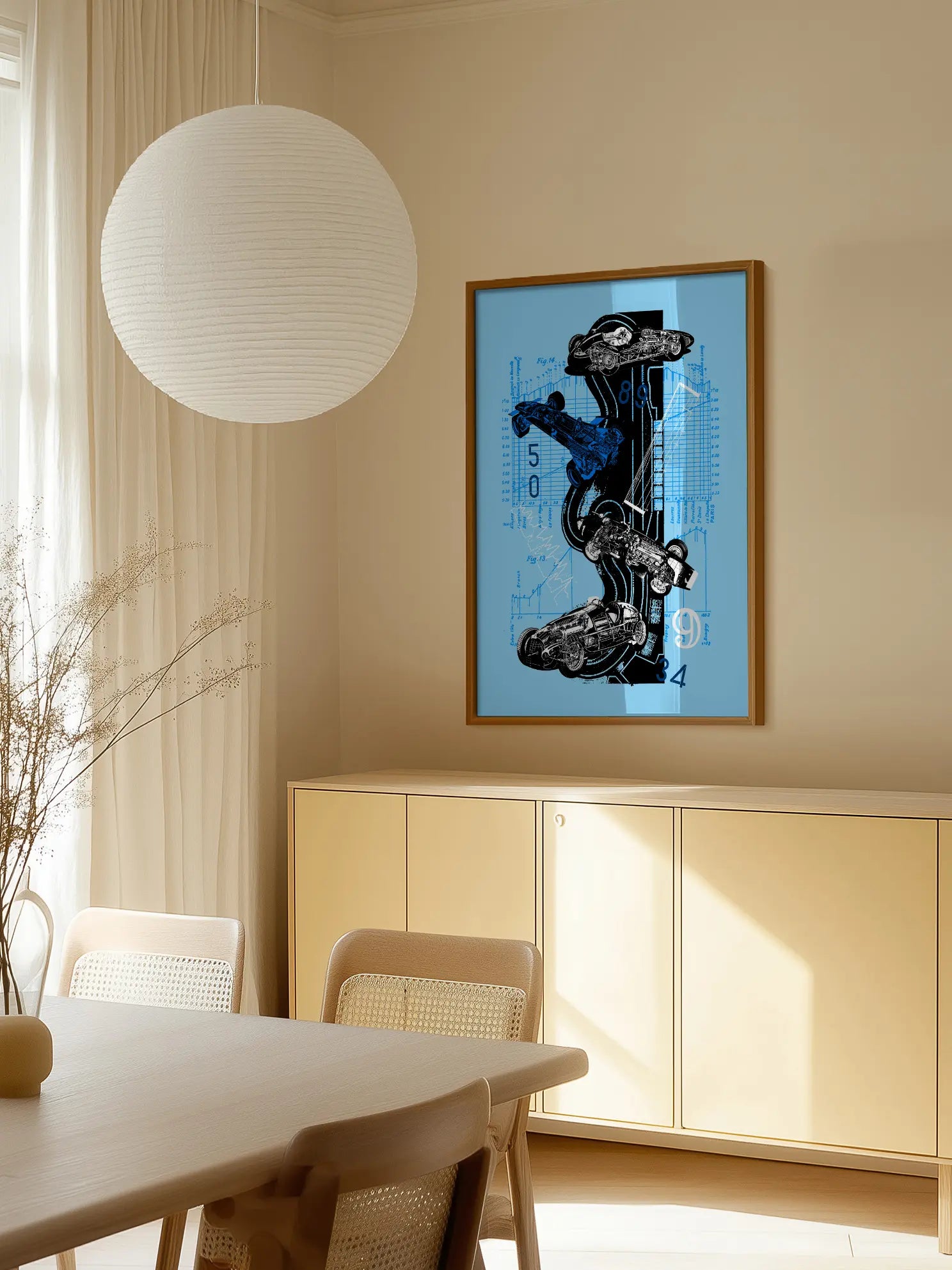 Graphic Blueprint Poster
