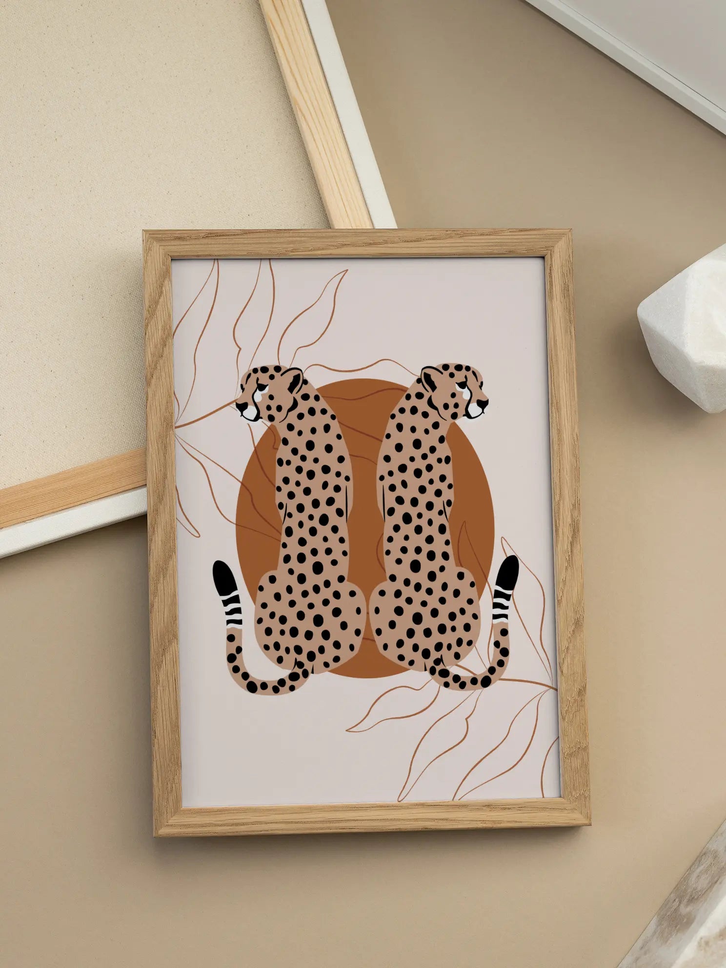 Graphic Cheetahs Poster