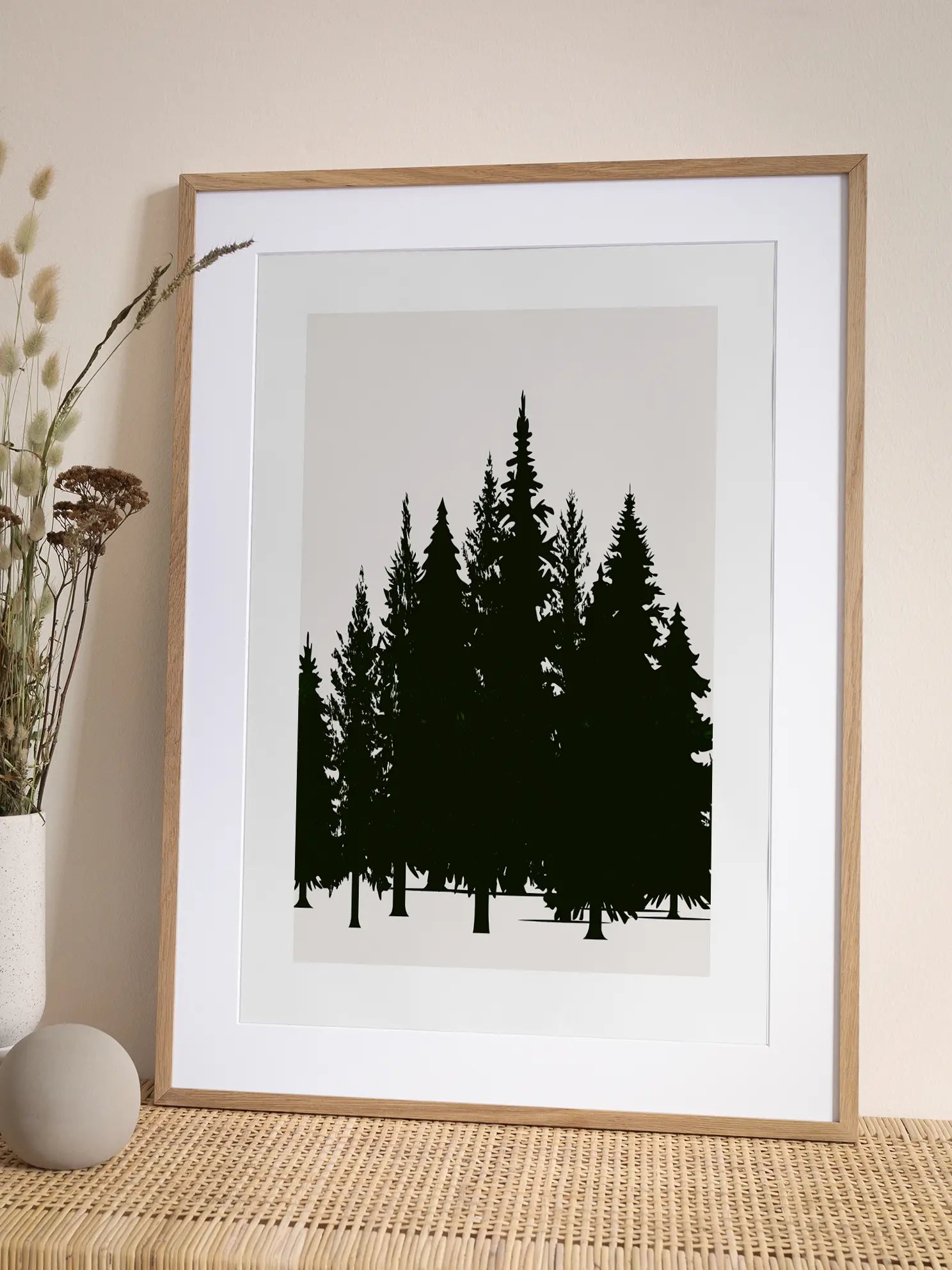 Graphic Conifer Poster
