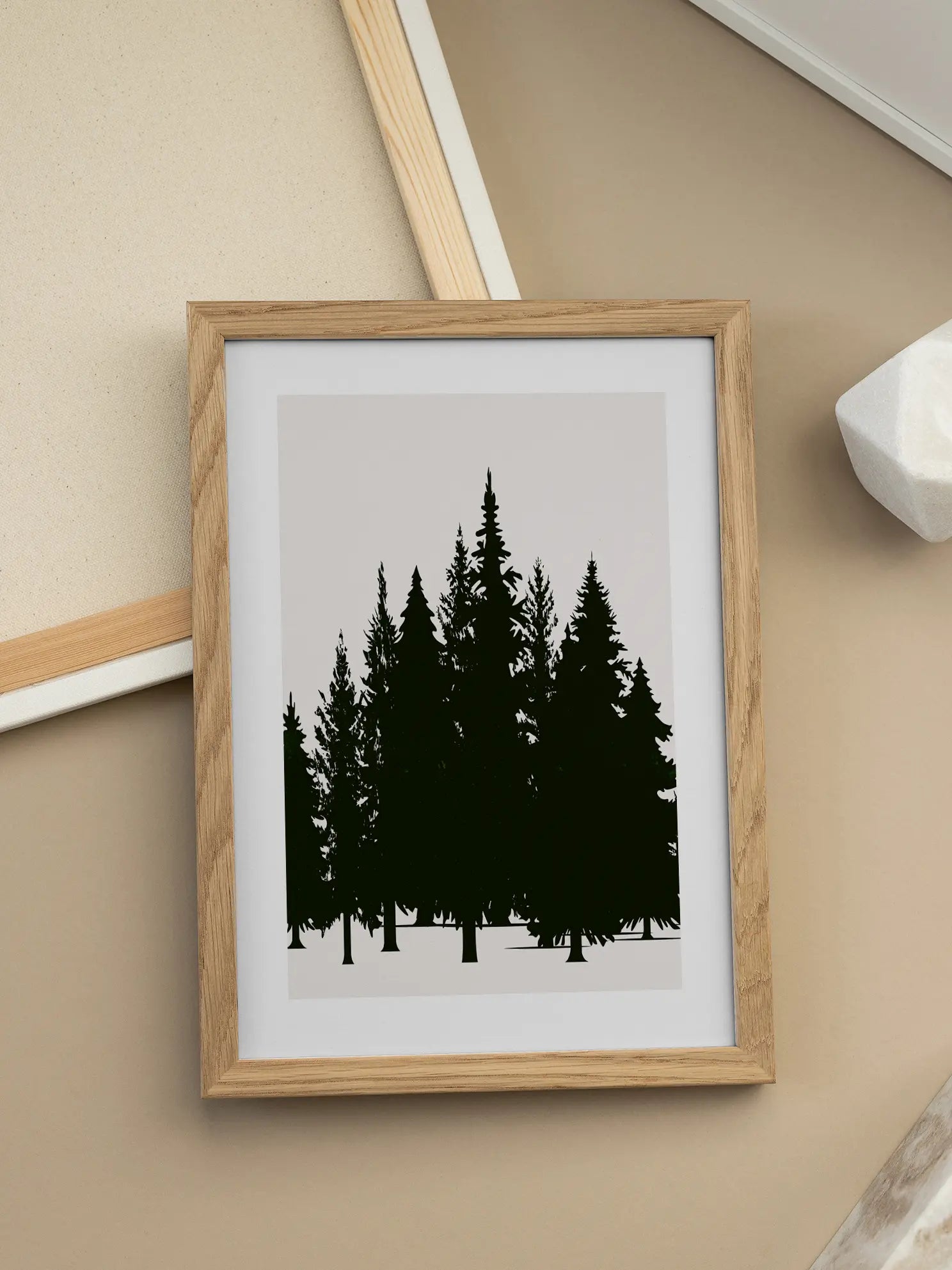 Graphic Conifer Poster