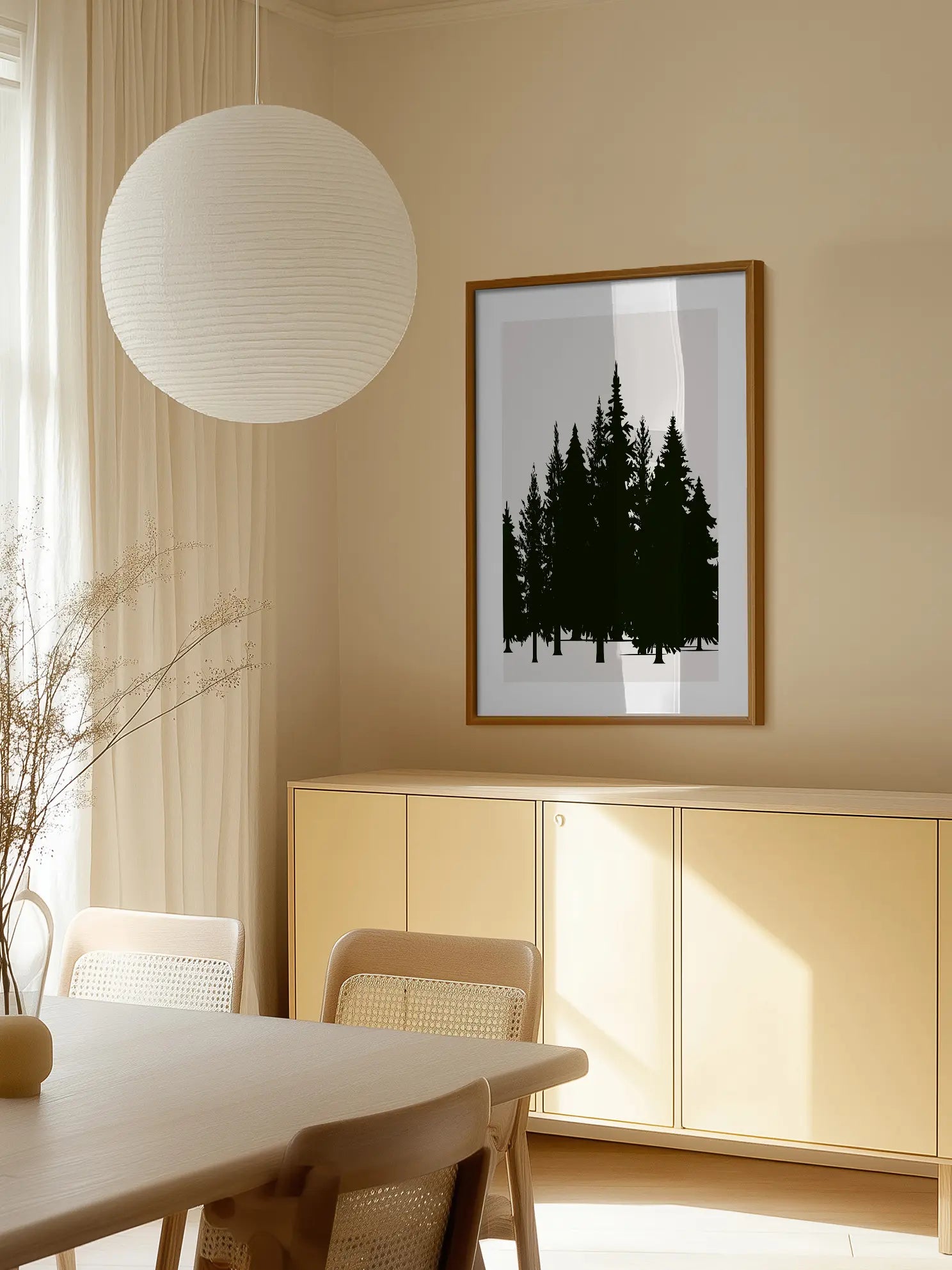 Graphic Conifer Poster