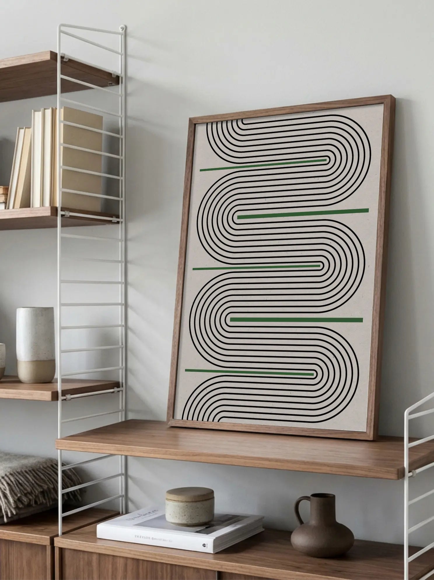 Graphic Curve Poster