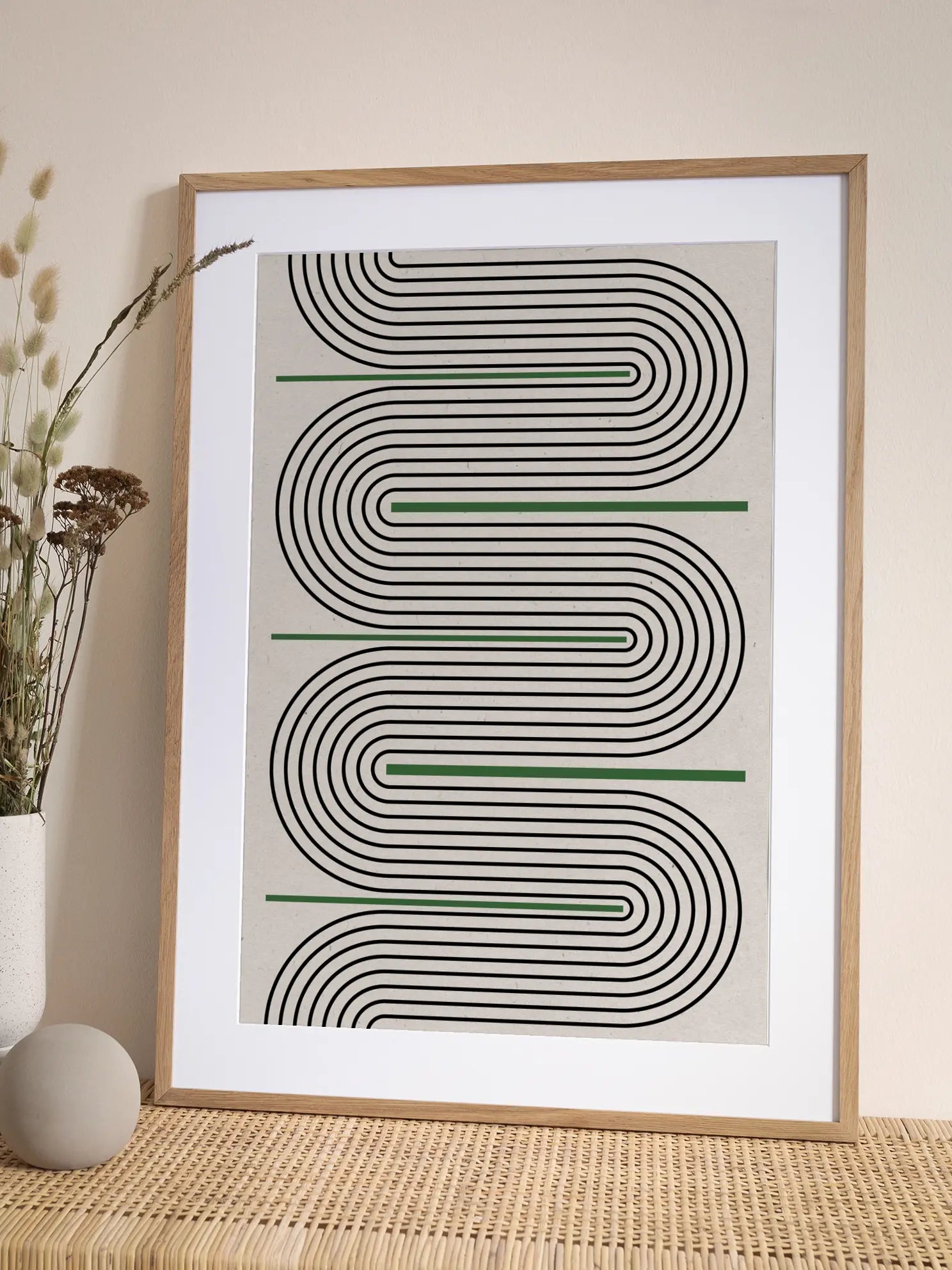 Graphic Curve Poster