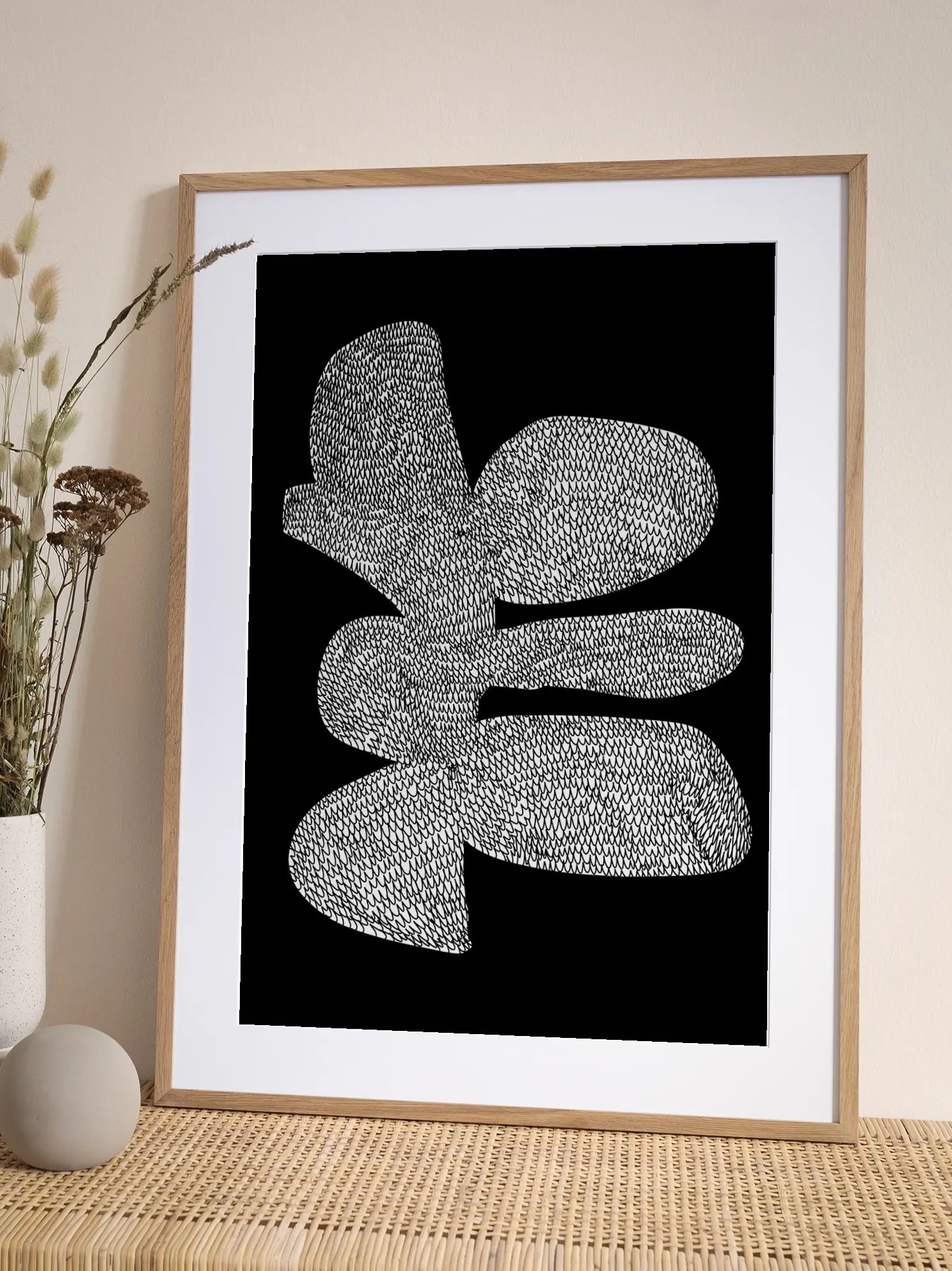 Graphic Flower Craft Poster