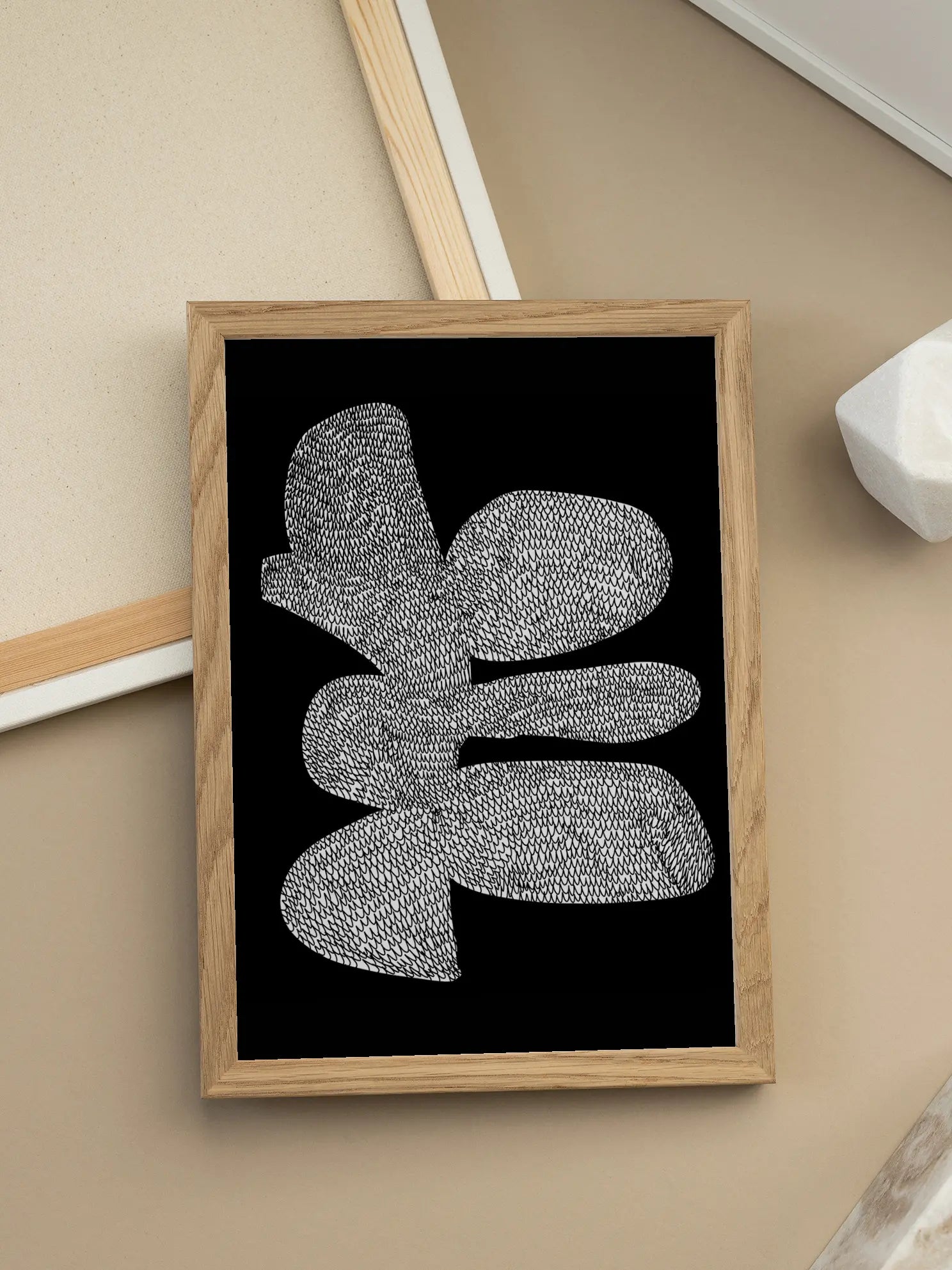 Graphic Flower Craft Poster