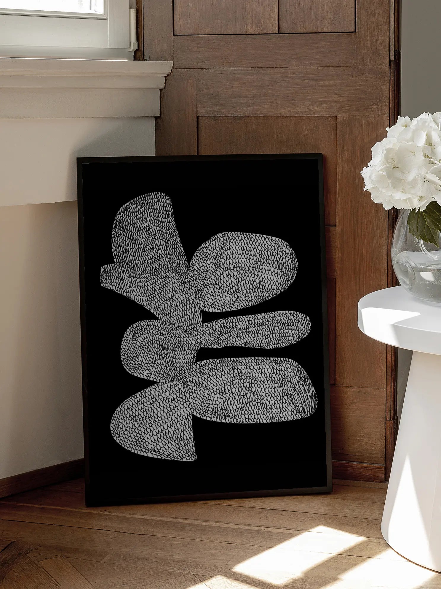 Graphic Flower Craft Poster