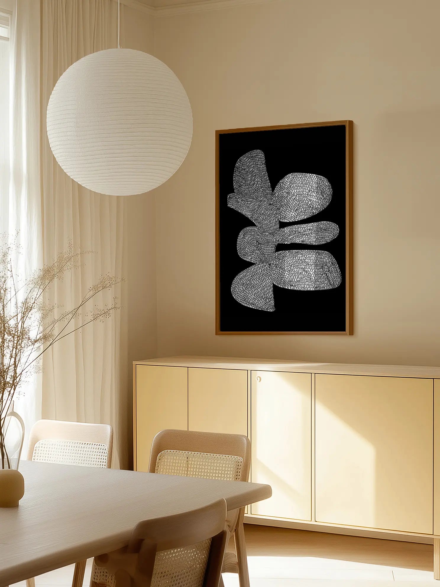 Graphic Flower Craft Poster