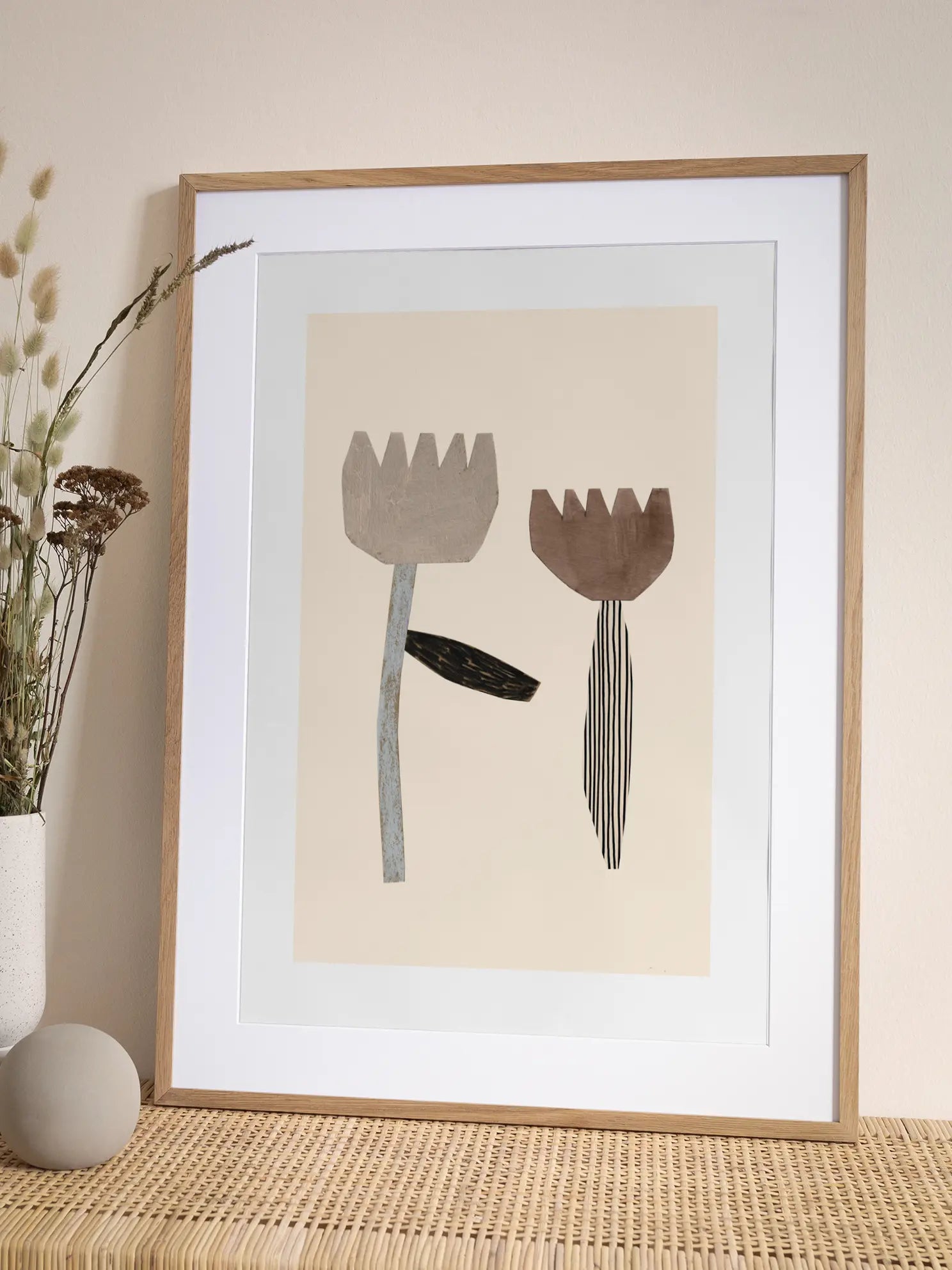 Graphic Flowers Poster