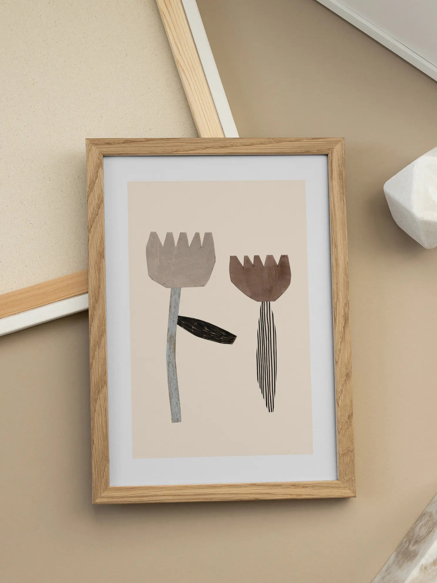 Graphic Flowers Poster