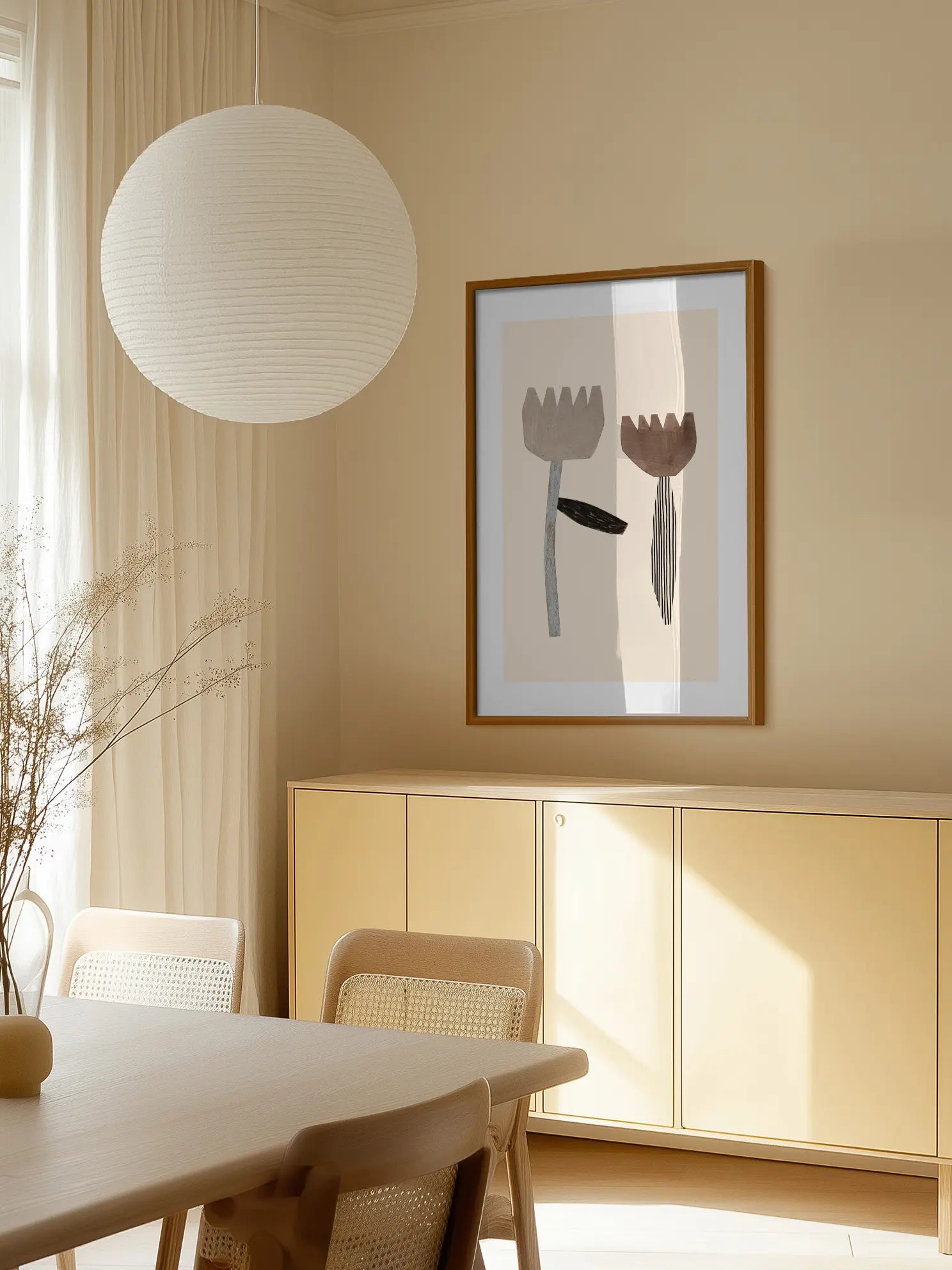 Graphic Flowers Poster