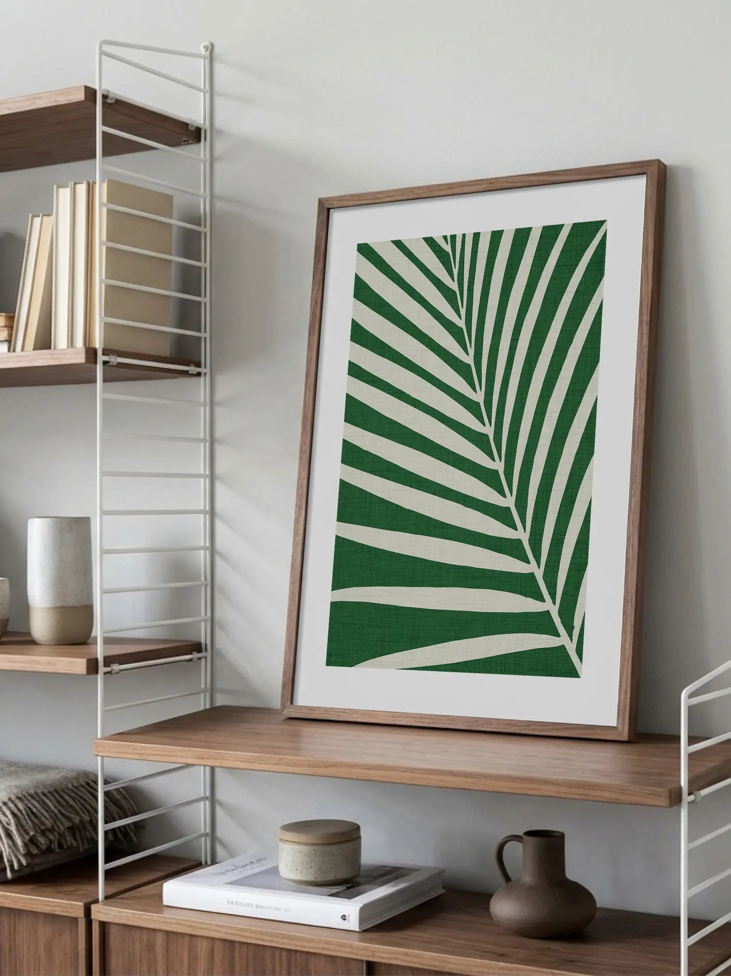Graphic Green Leaf Poster