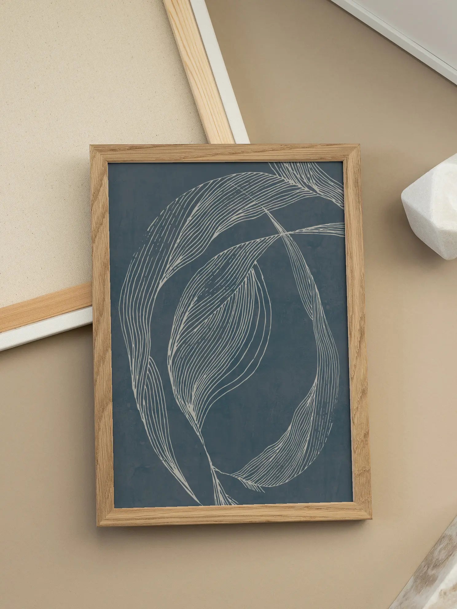 Graphic Leaves Poster