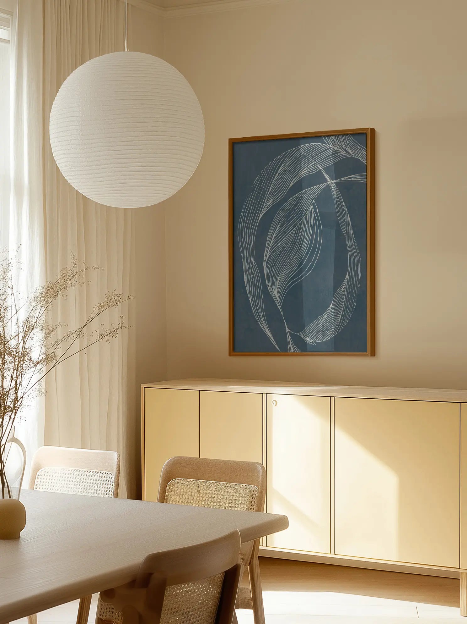 Graphic Leaves Poster
