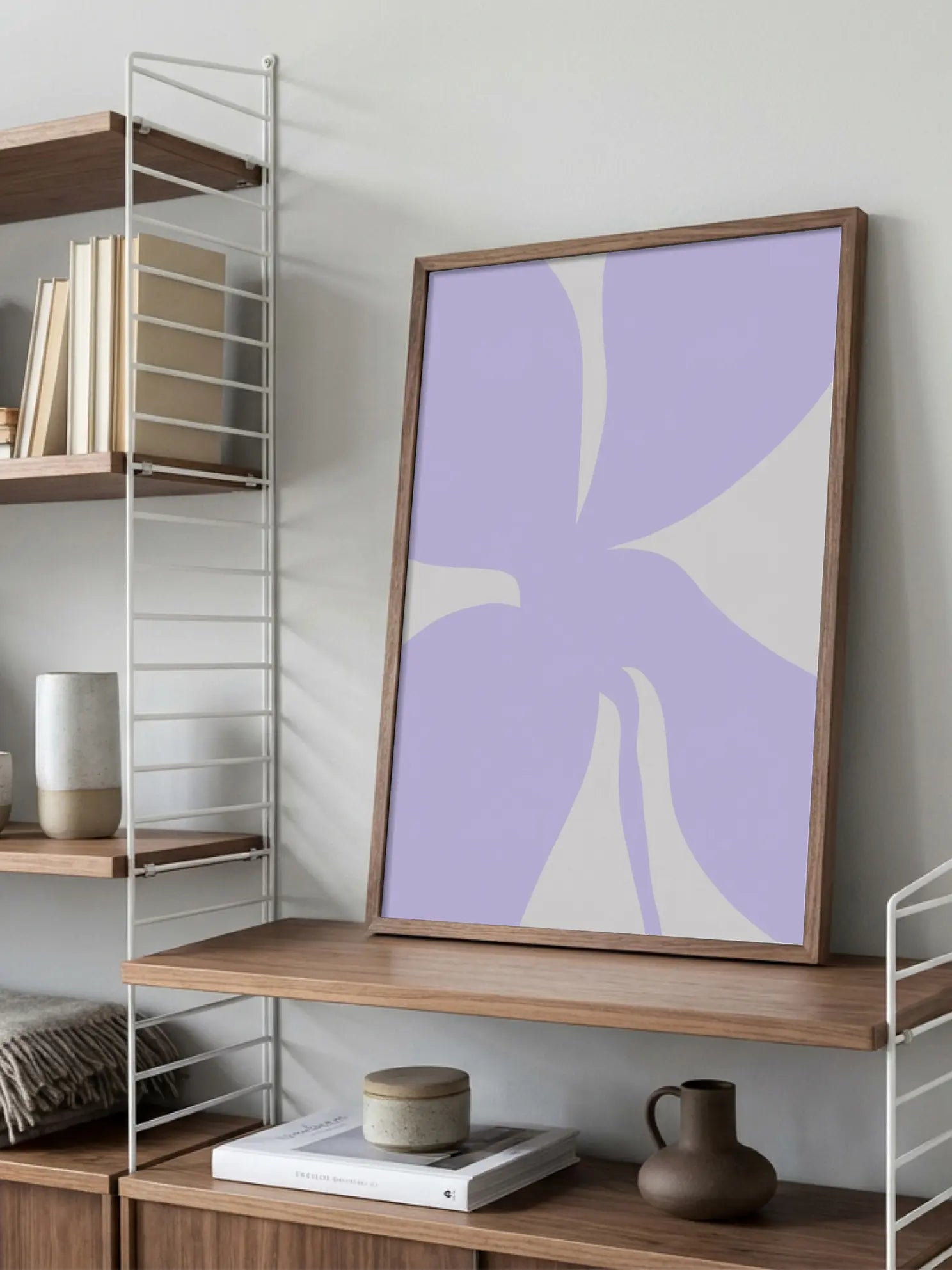 Graphic Lilac Flower Poster