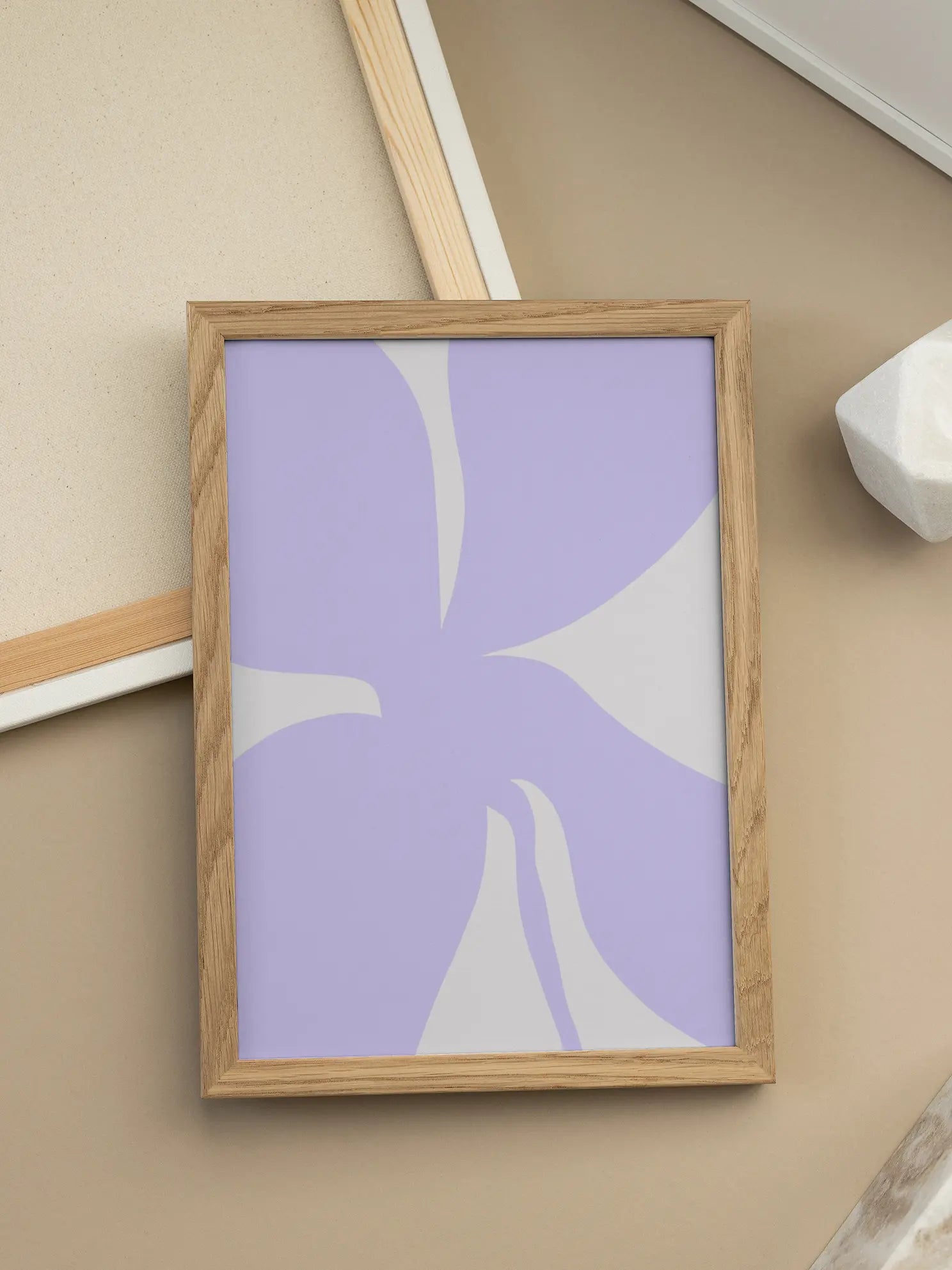 Graphic Lilac Flower Poster