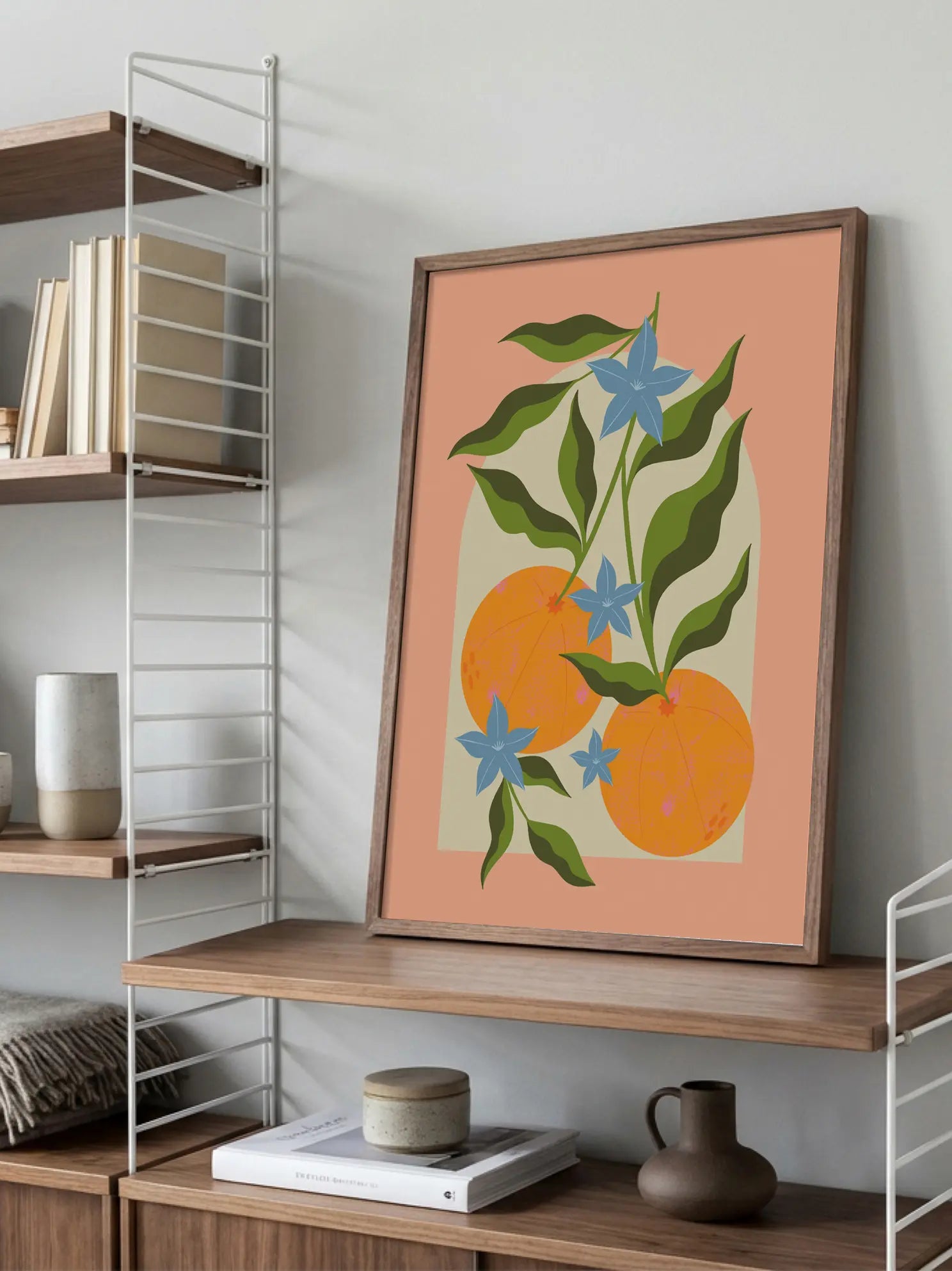 Graphic Oranges Poster