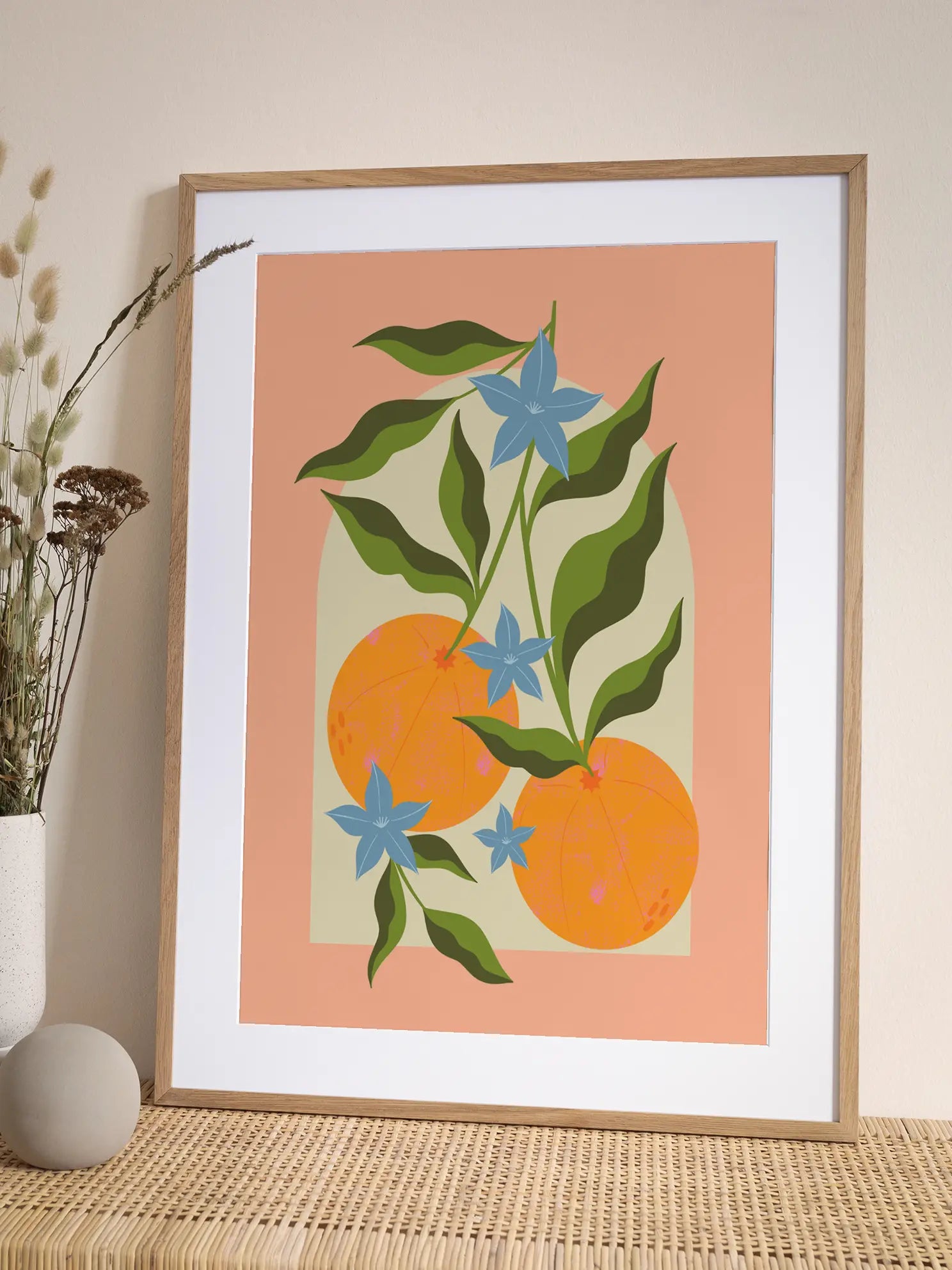 Graphic Oranges Poster