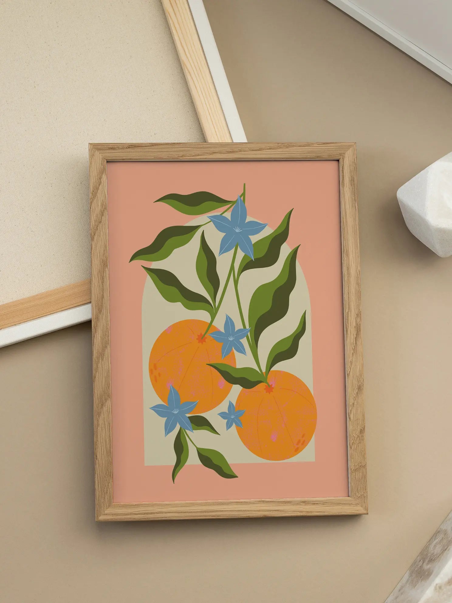 Graphic Oranges Poster