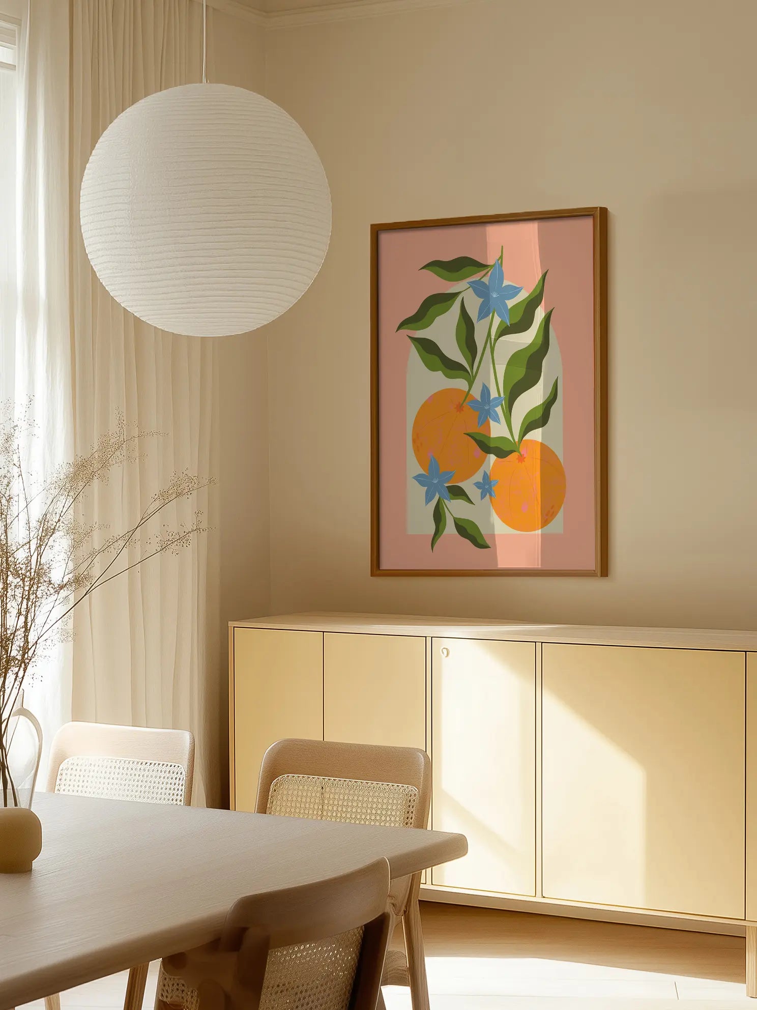 Graphic Oranges Poster