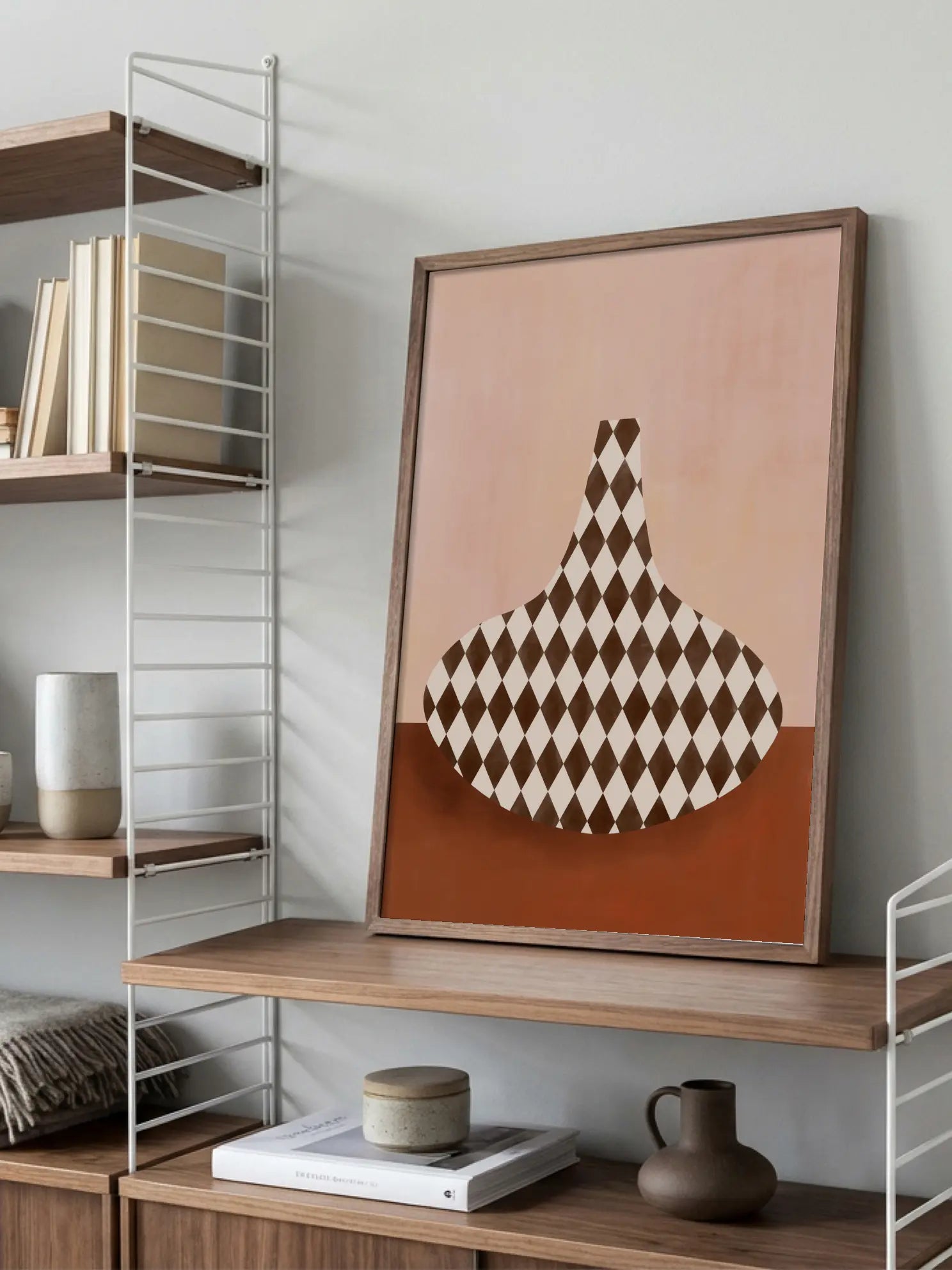 Graphic Patterned Vase Poster