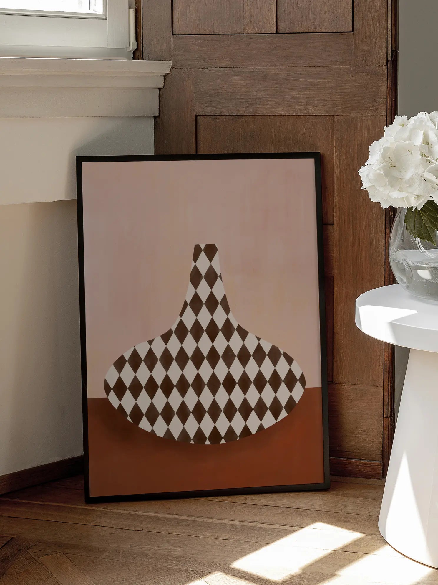 Graphic Patterned Vase Poster