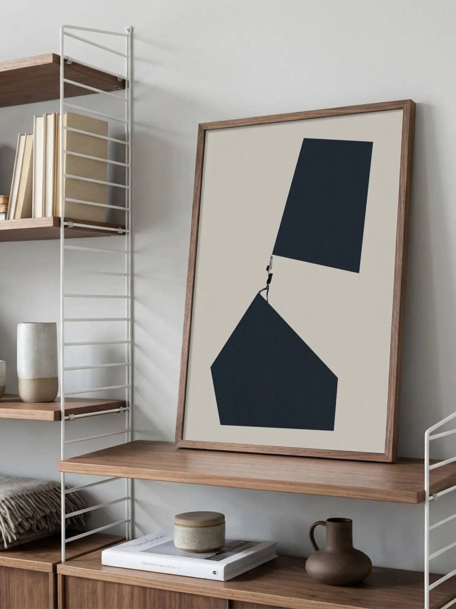 Graphic Shapes Figure Poster