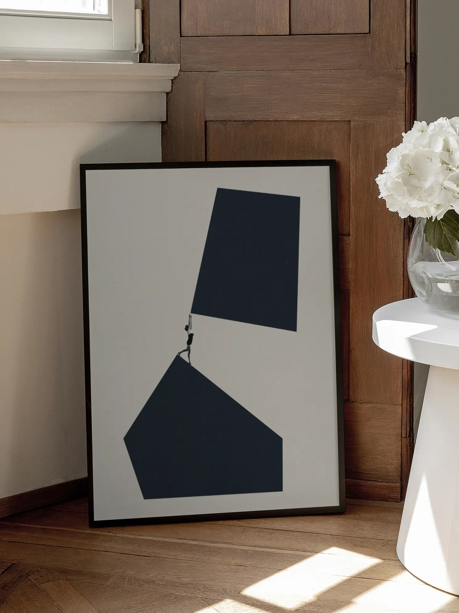 Graphic Shapes Figure Poster