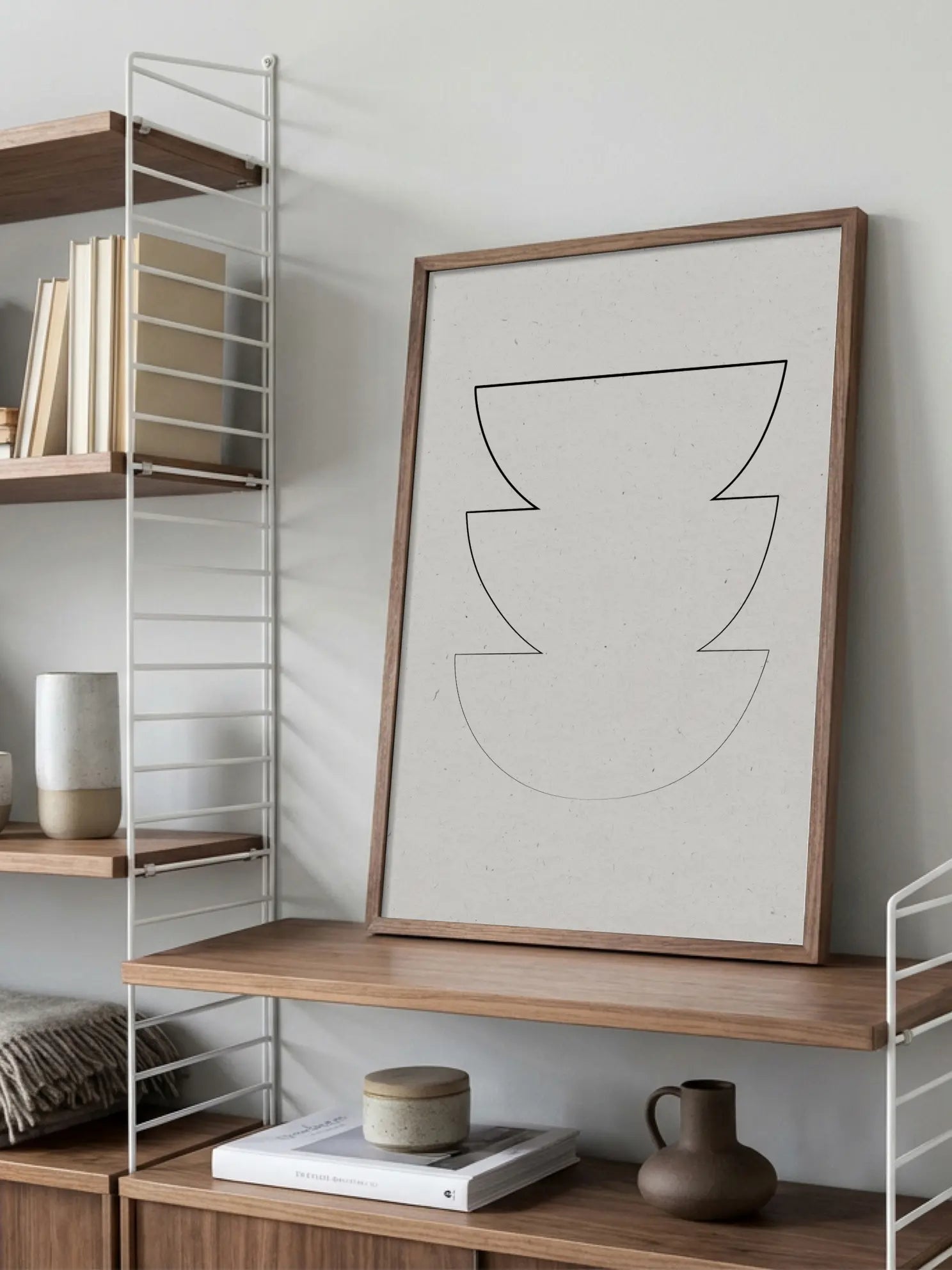Graphic Stacked Bowls Poster